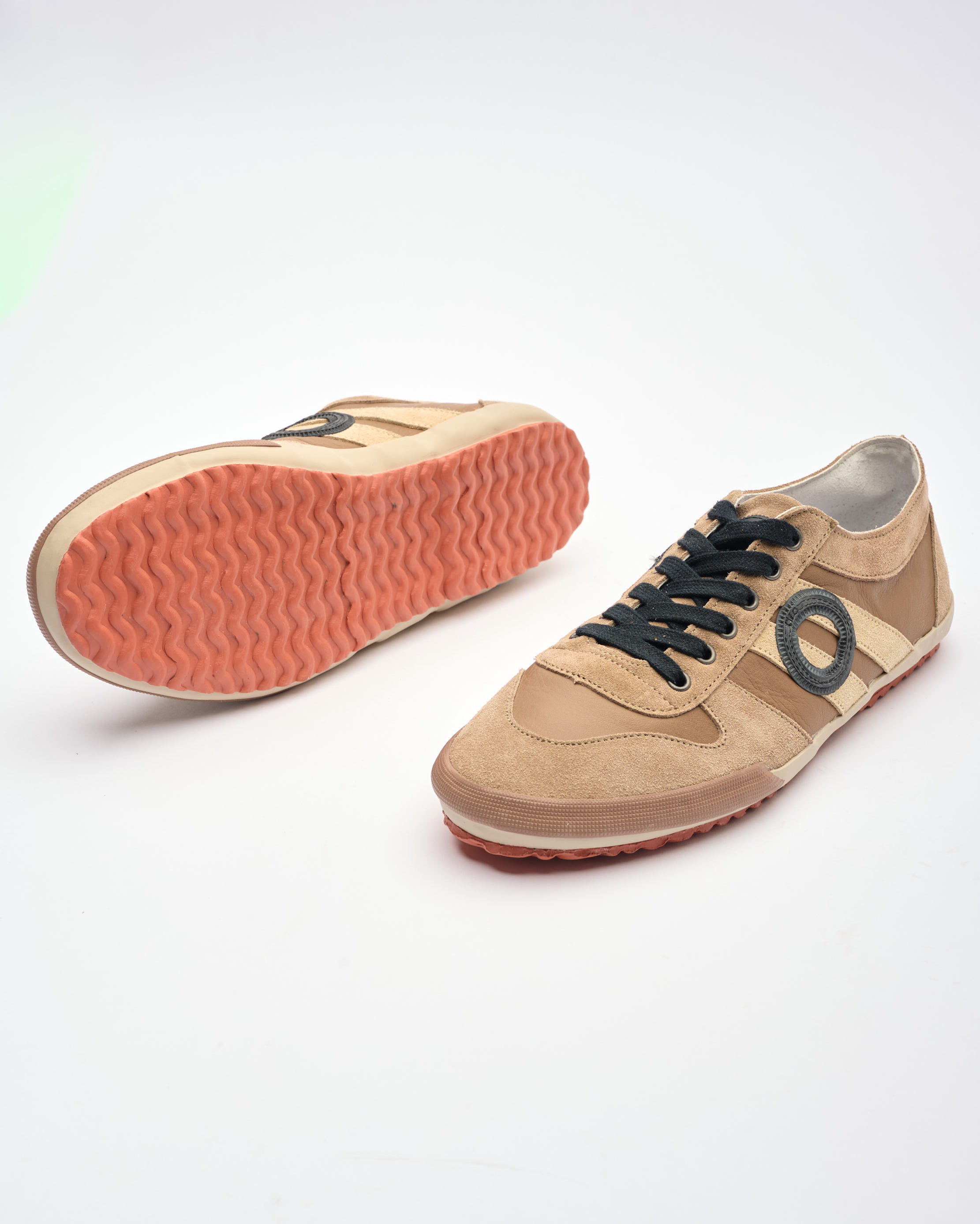 נעלי גברים - Aro - סניקרס עור IDO - חום בהיר2