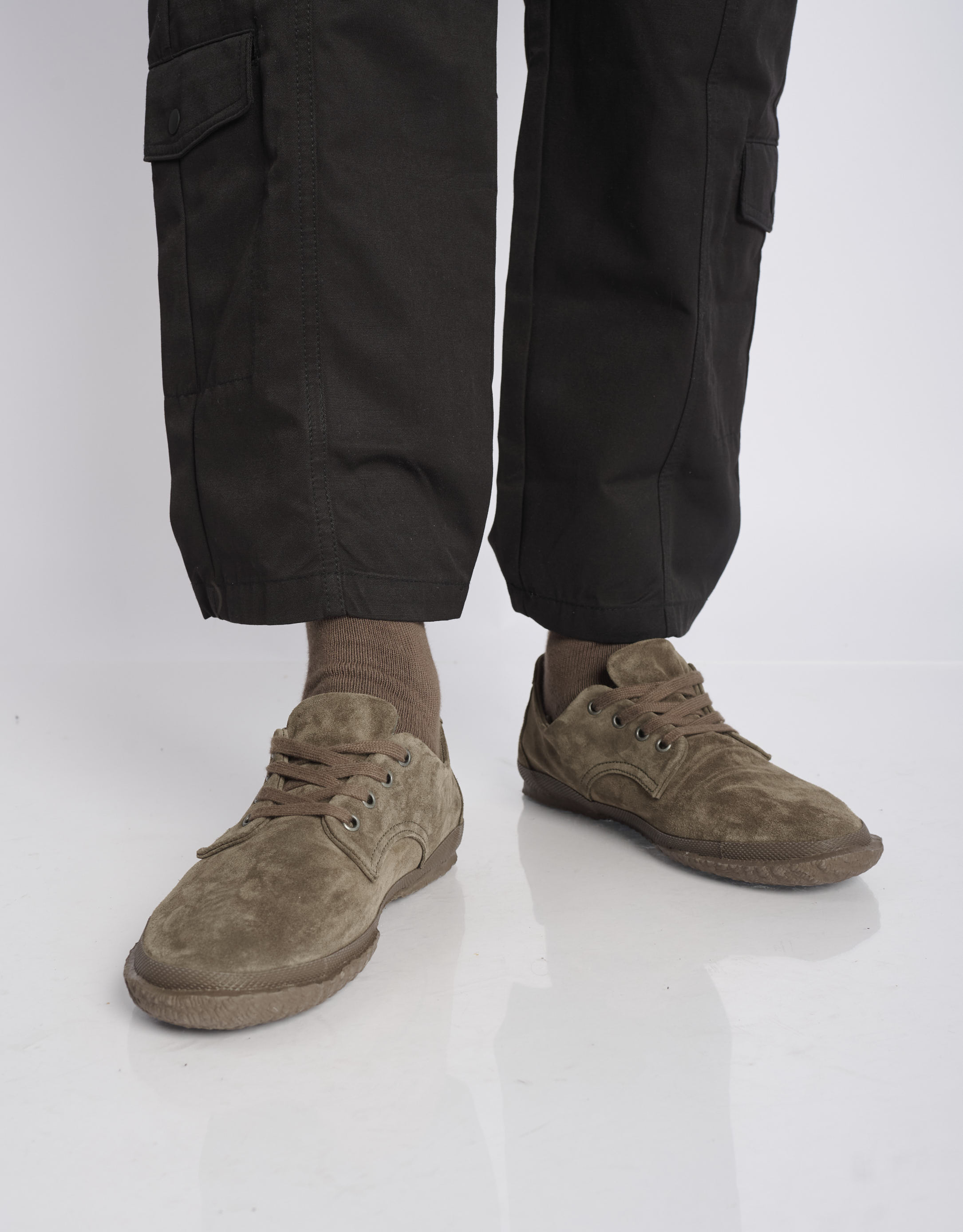 נעלי גברים - Aro - נעליים מזמש WILLY - חום1