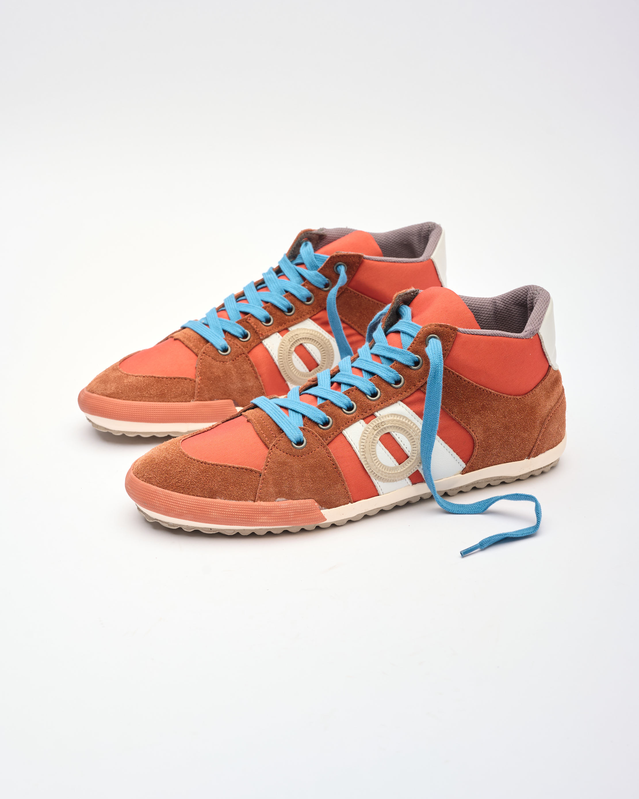 נעלי גברים - Aro - סניקרס גבוהות בד ועור IDO - חמרה4