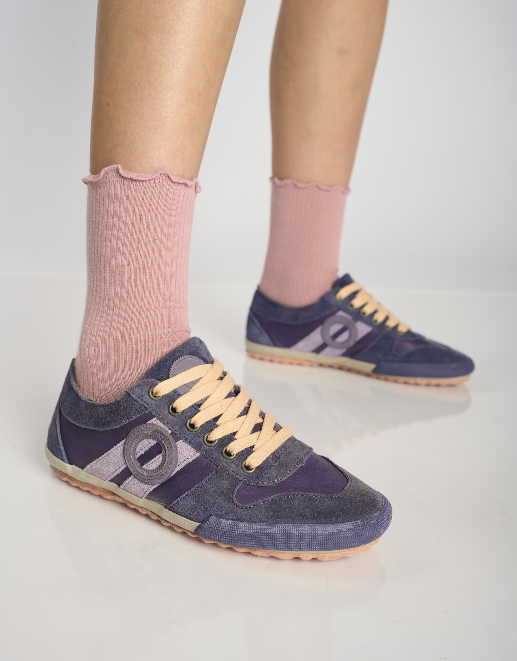 נעלי נשים - Aro - סניקרס נמוכות מעור IDO - סגול3