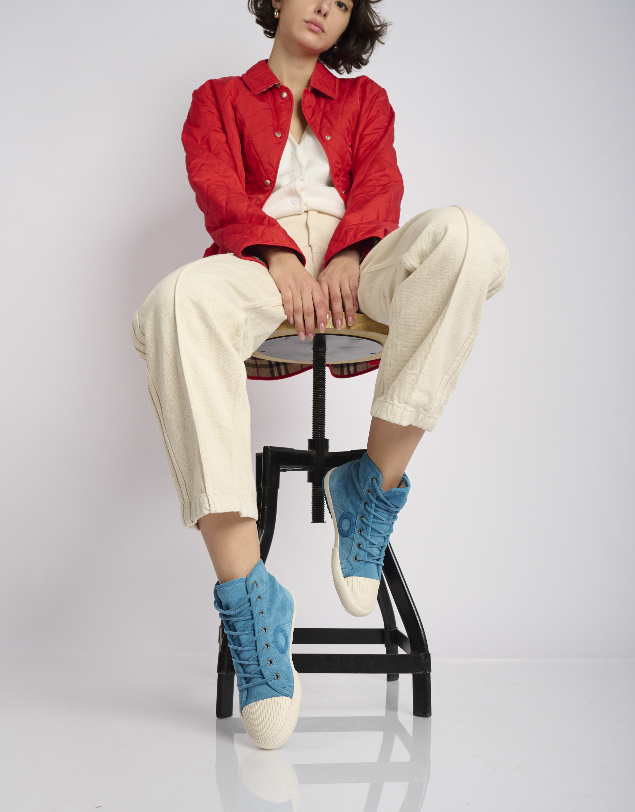 נעלי נשים - Aro - סניקרס גבוהות CHARLIE - כחול1