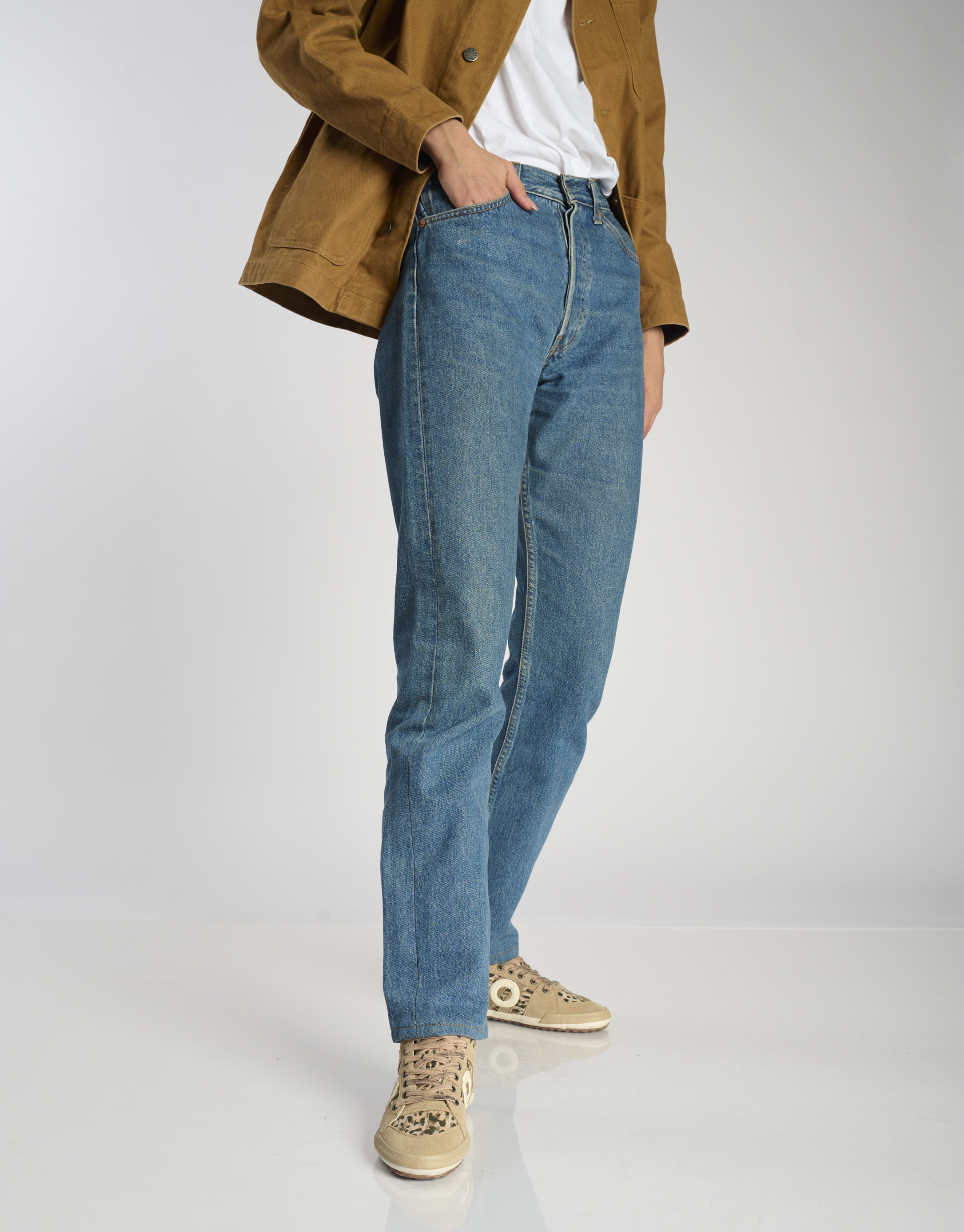 נעלי נשים - Aro - סניקרס גבוהות מנומרות IDO - בז'2