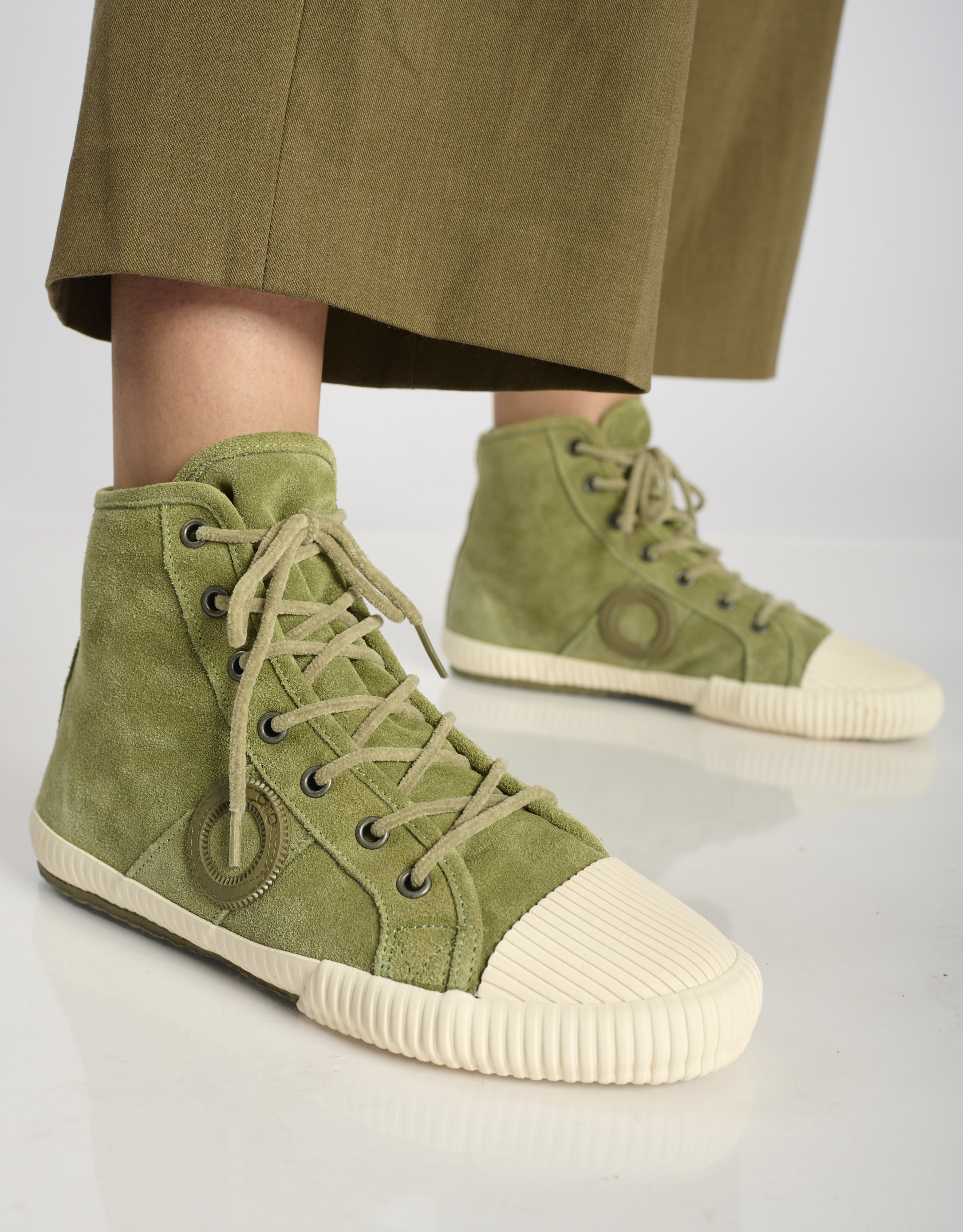 נעלי נשים - Aro - סניקרס גבוהות CHARLIE - זית3