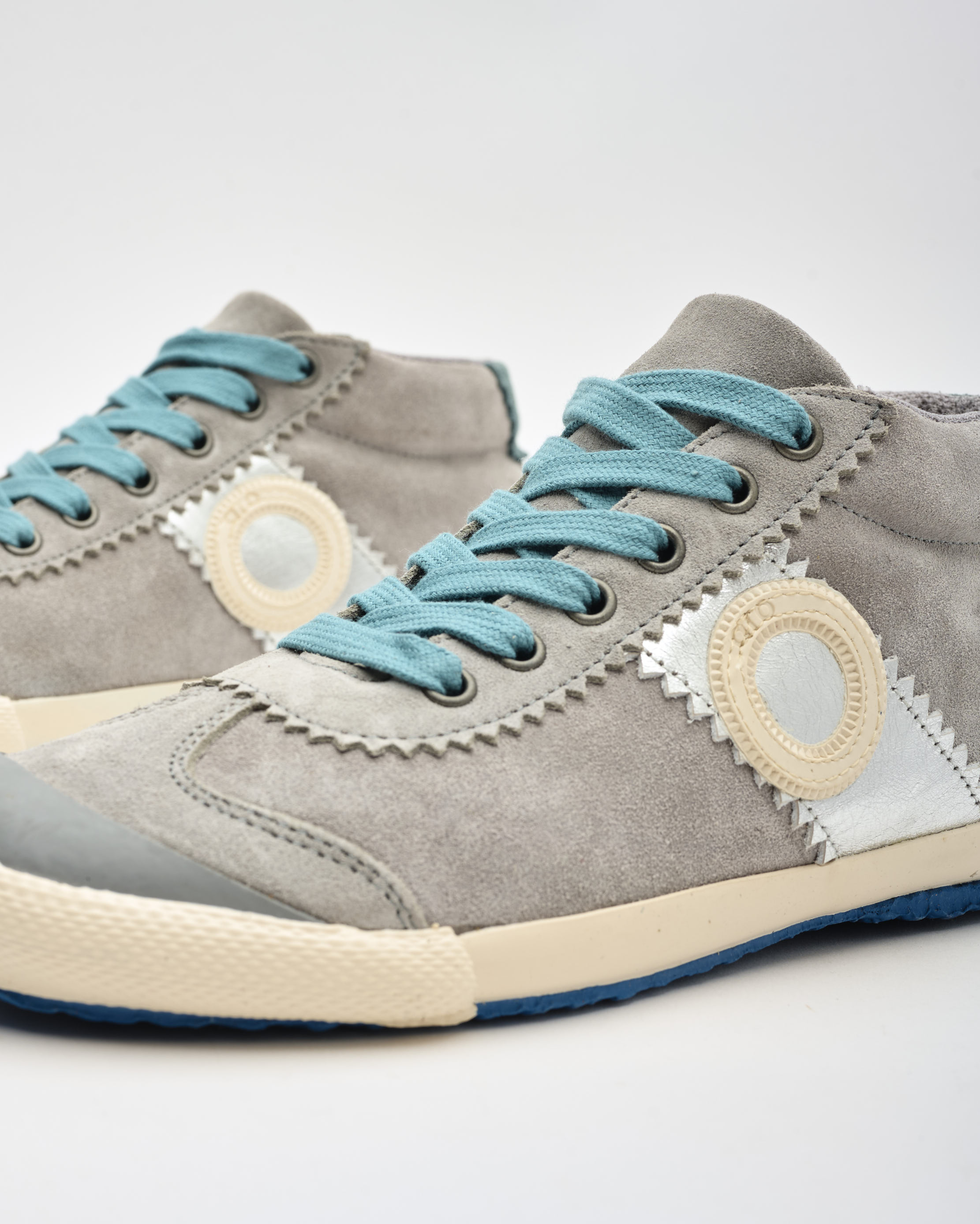 נעלי נשים - Aro - סניקרס זמש גבוהות RAY - אפור בהיר4