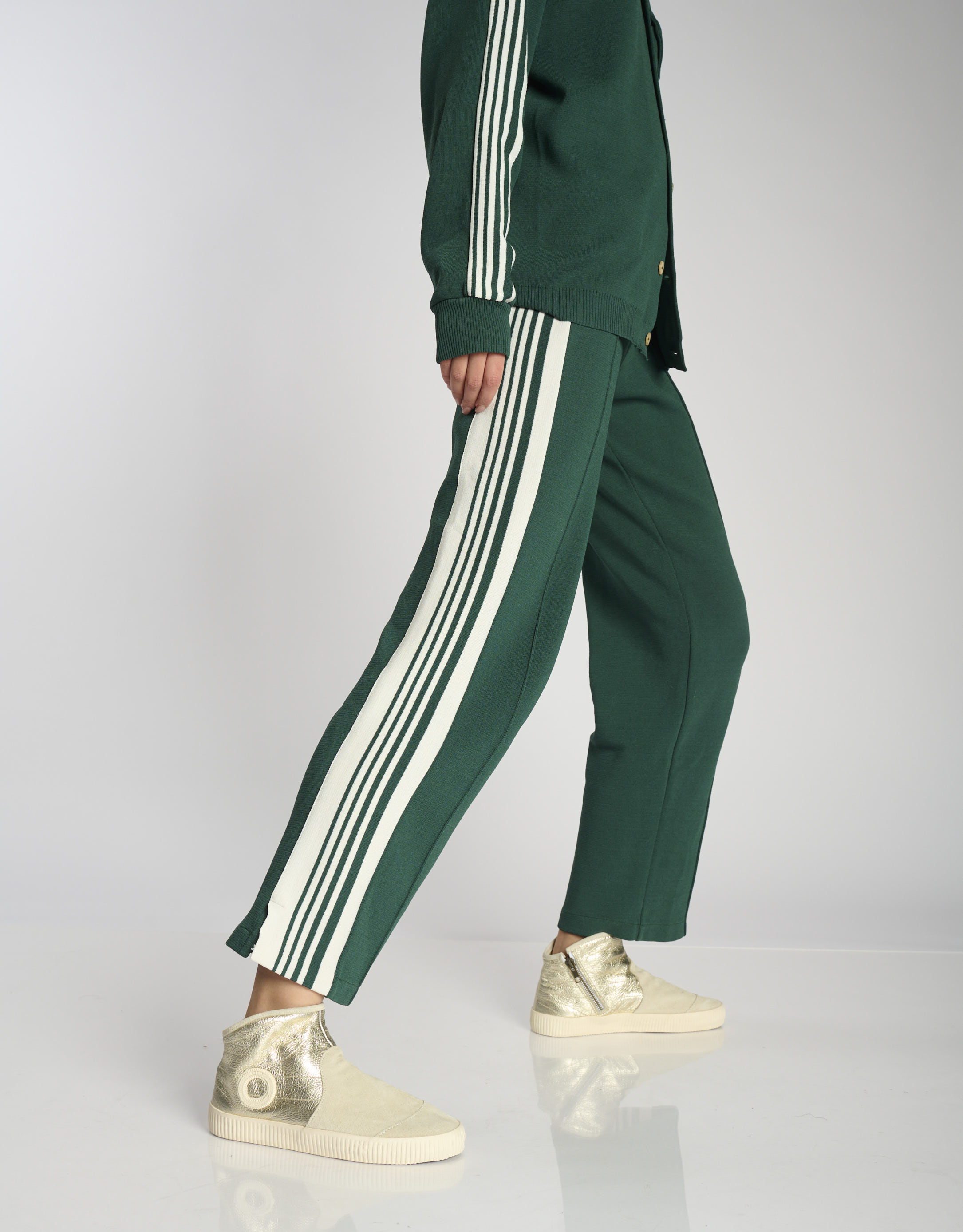 נעלי נשים - Aro - מגפונים משולבים NOELLE - פלטינה2