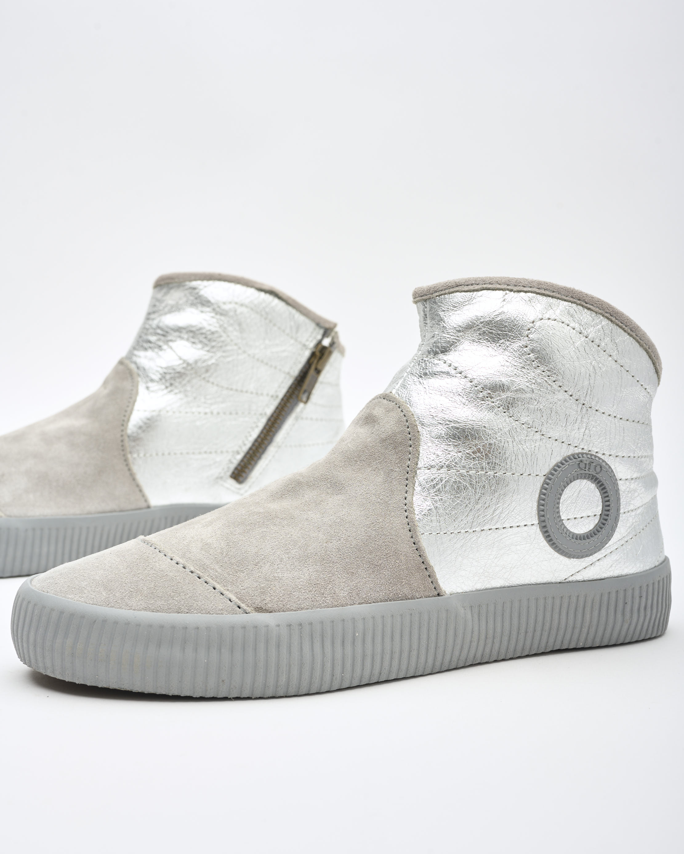 נעלי נשים - Aro - מגפונים משולבים NOELLE - כסף2