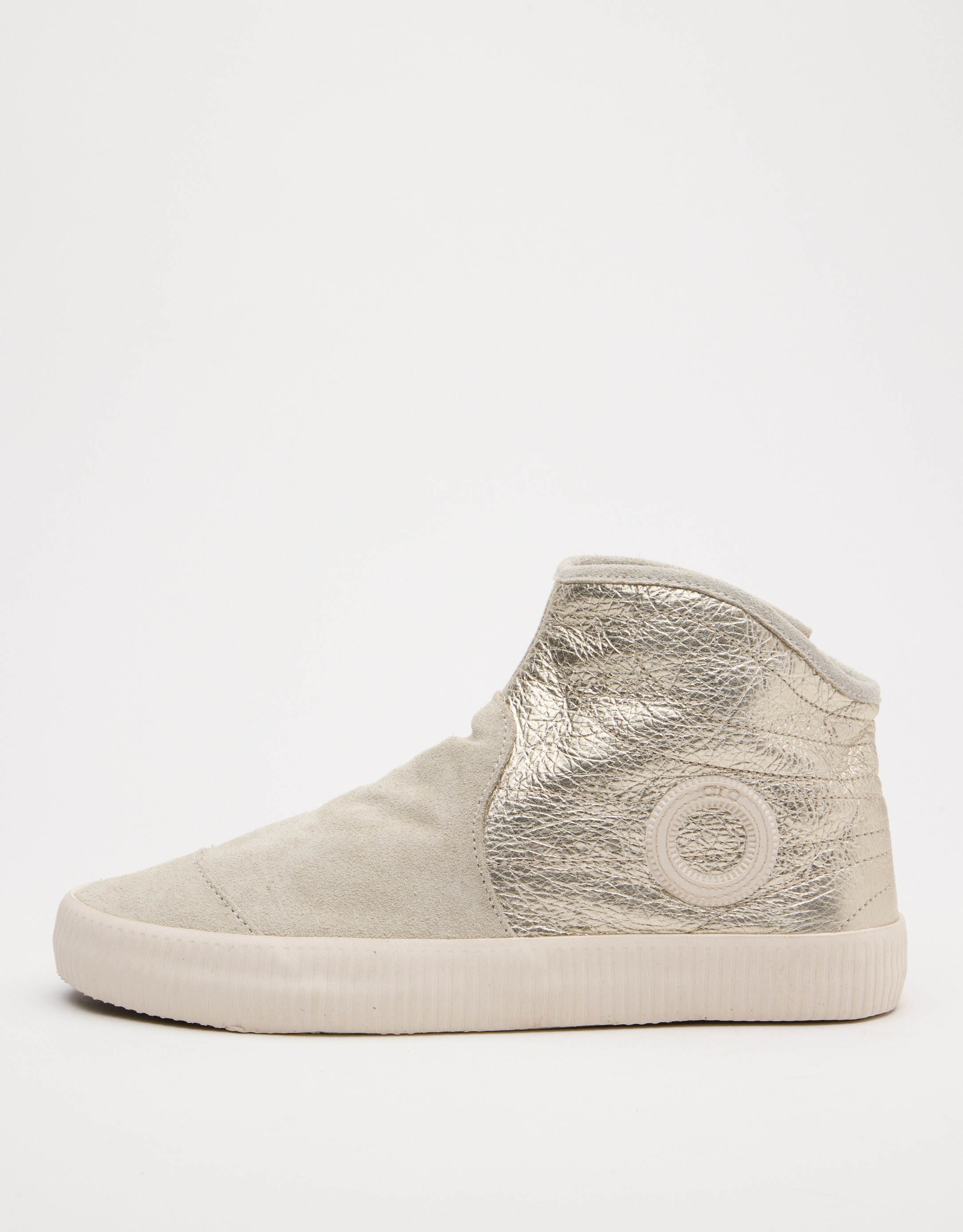 נעלי נשים - Aro - מגפונים משולבים NOELLE - פלטינה3