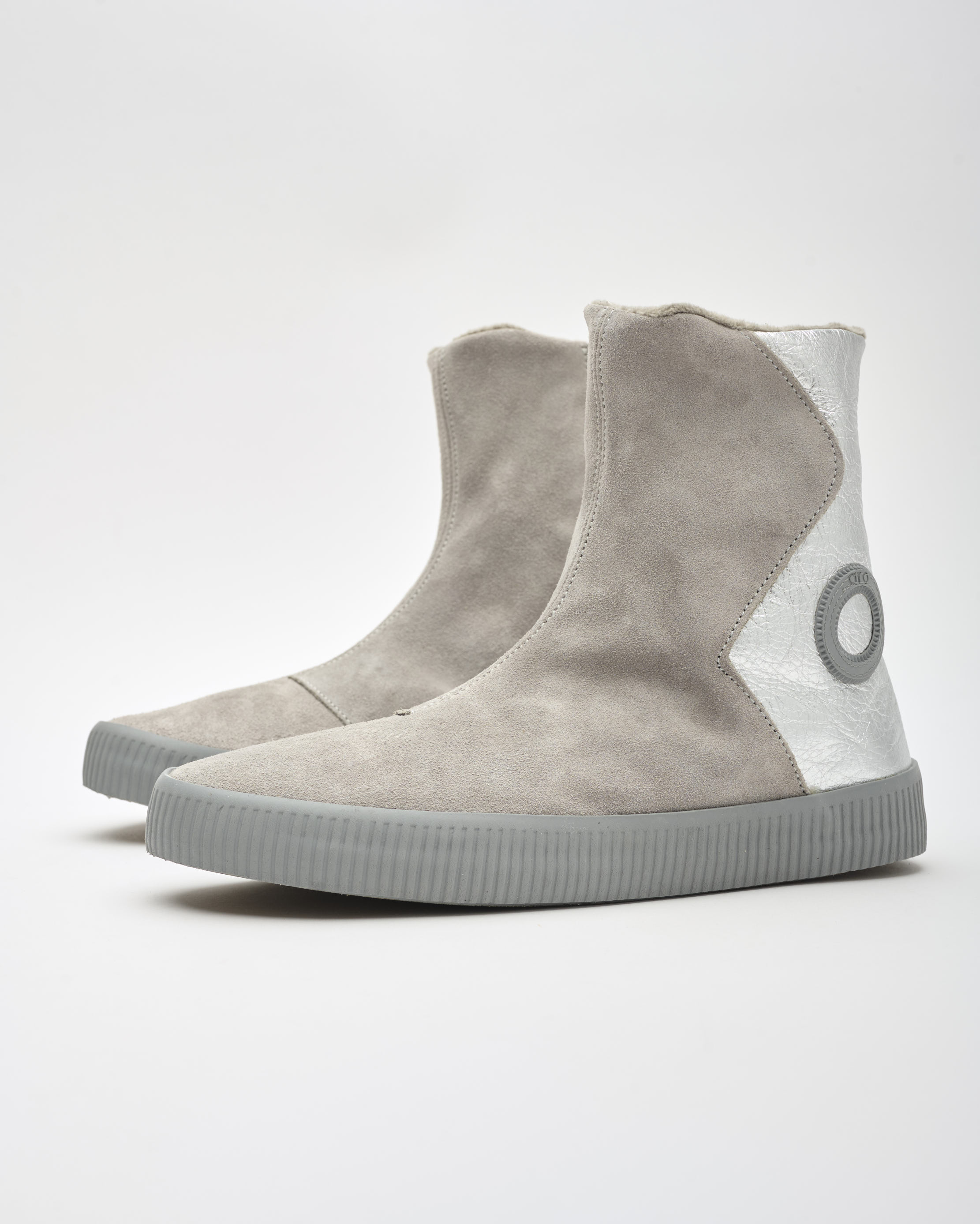 נעלי נשים - Aro - מגפונים משולבים NOELLE - כסף1