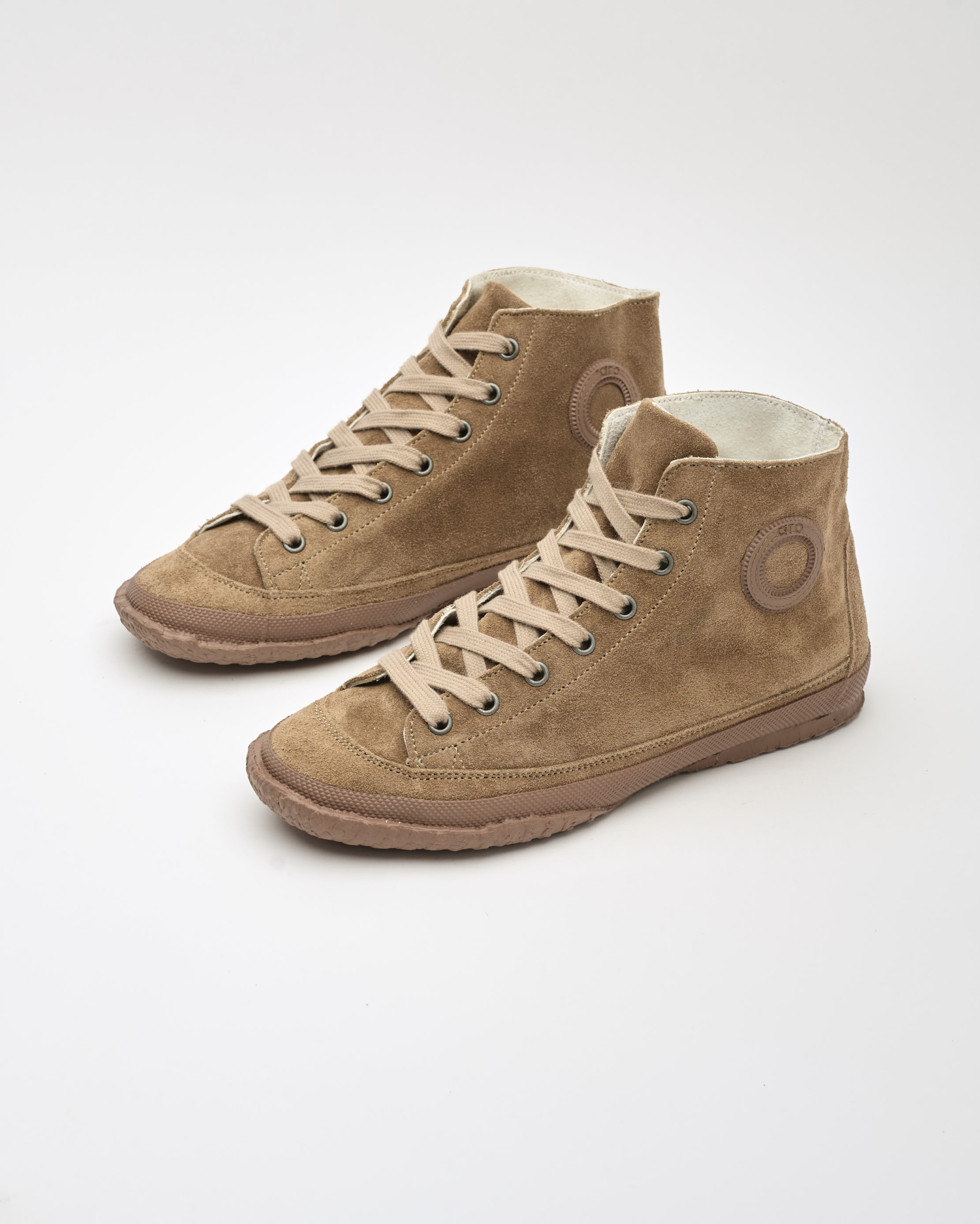 נעלי נשים - Aro - סניקרס עור גבוהות WILLY - חום בהיר2