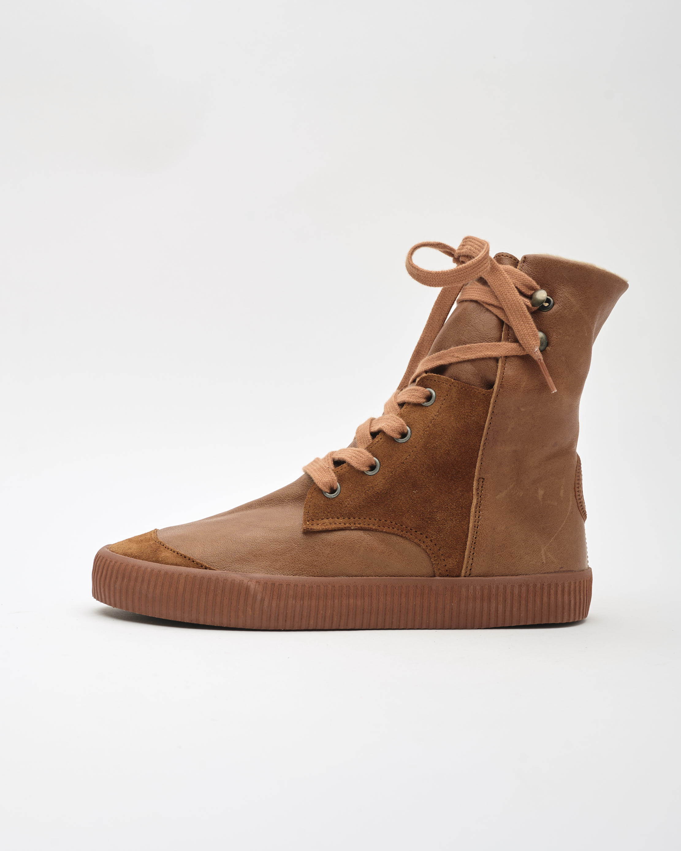 נעלי נשים - Aro - מגפונים עם שרוכים NOELLE - קוניאק4