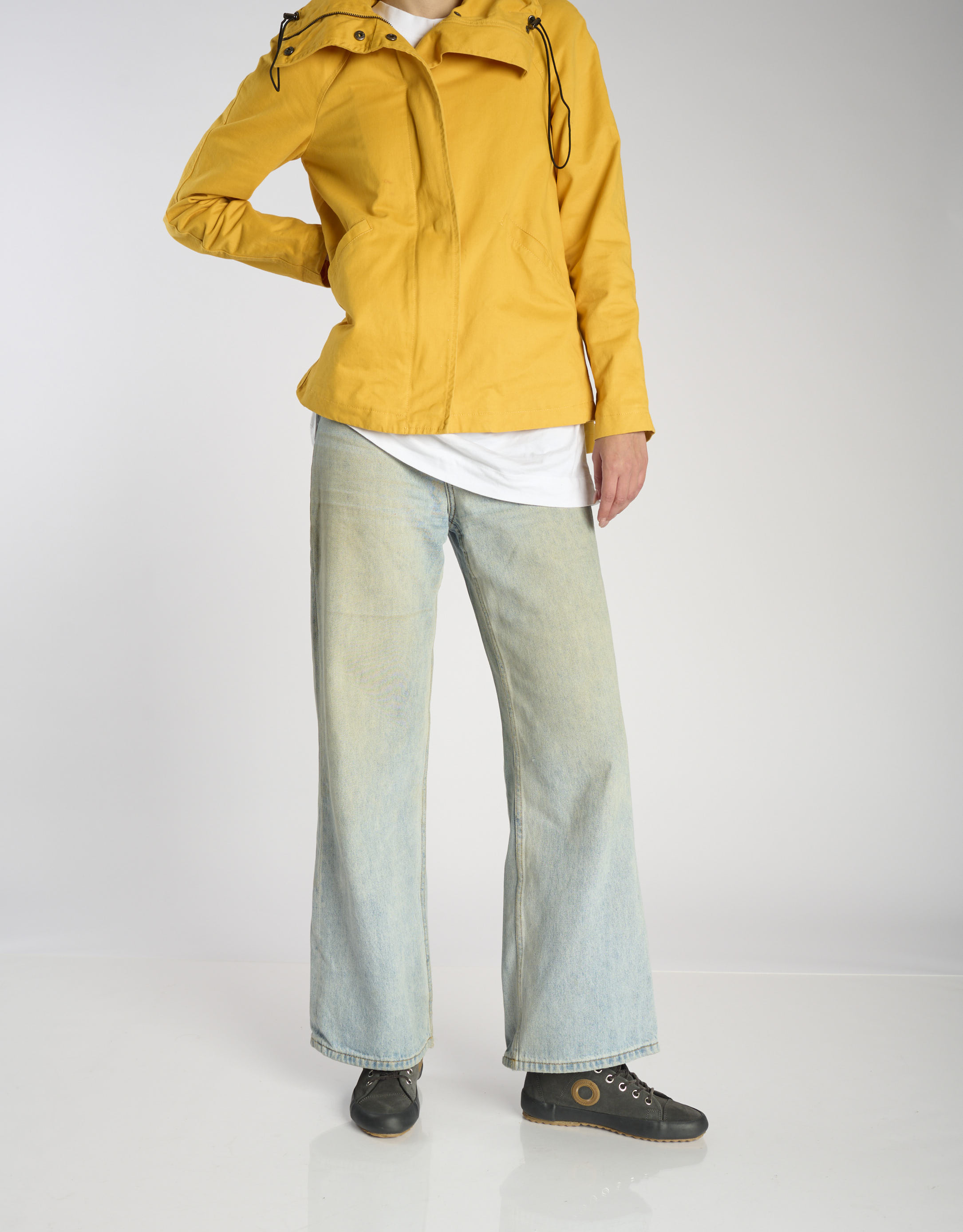 נעלי נשים - Aro - סניקרס זמש גבוהות WEN - אפור3