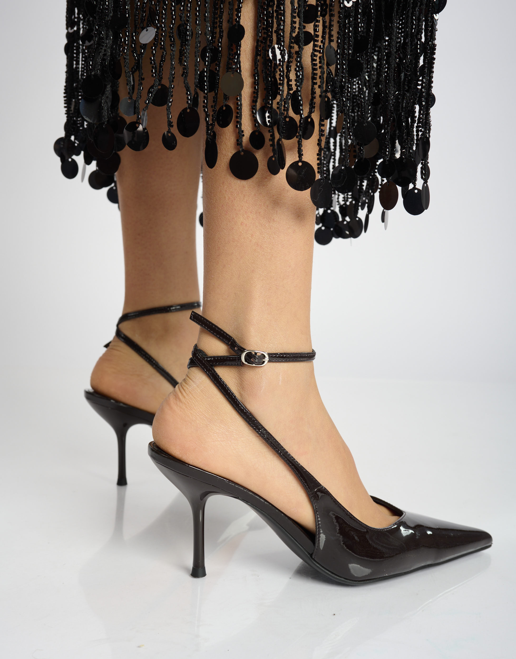 נעלי נשים - Jeffrey Campbell - נעלי סירה לק EXECUTIVE - חום4