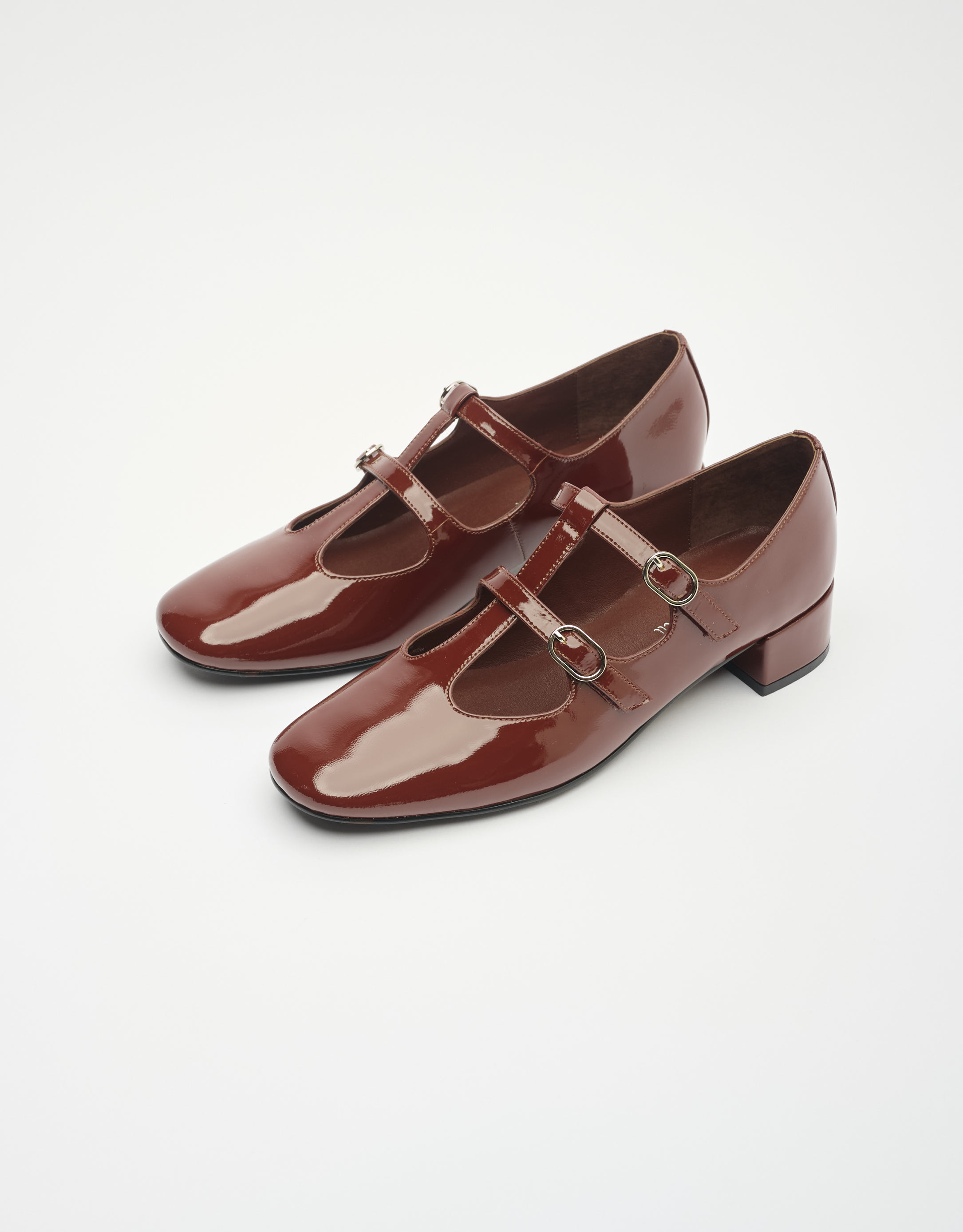 נעלי נשים - Jeffrey Campbell - נעלי בובה לק FILMSTART - בורדו4