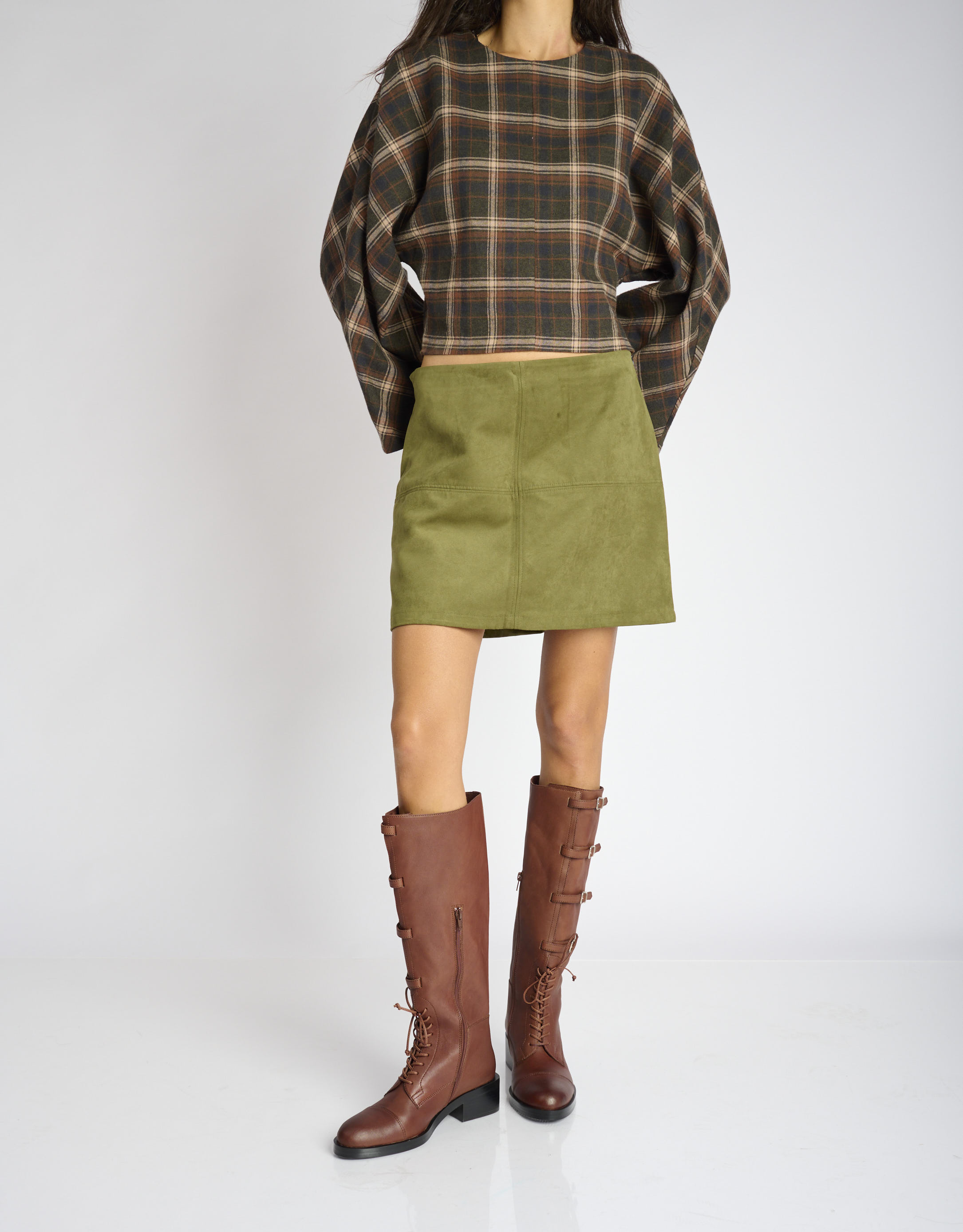 נעלי נשים - Jeffrey Campbell - מגפיים SHAMBLE - חום3