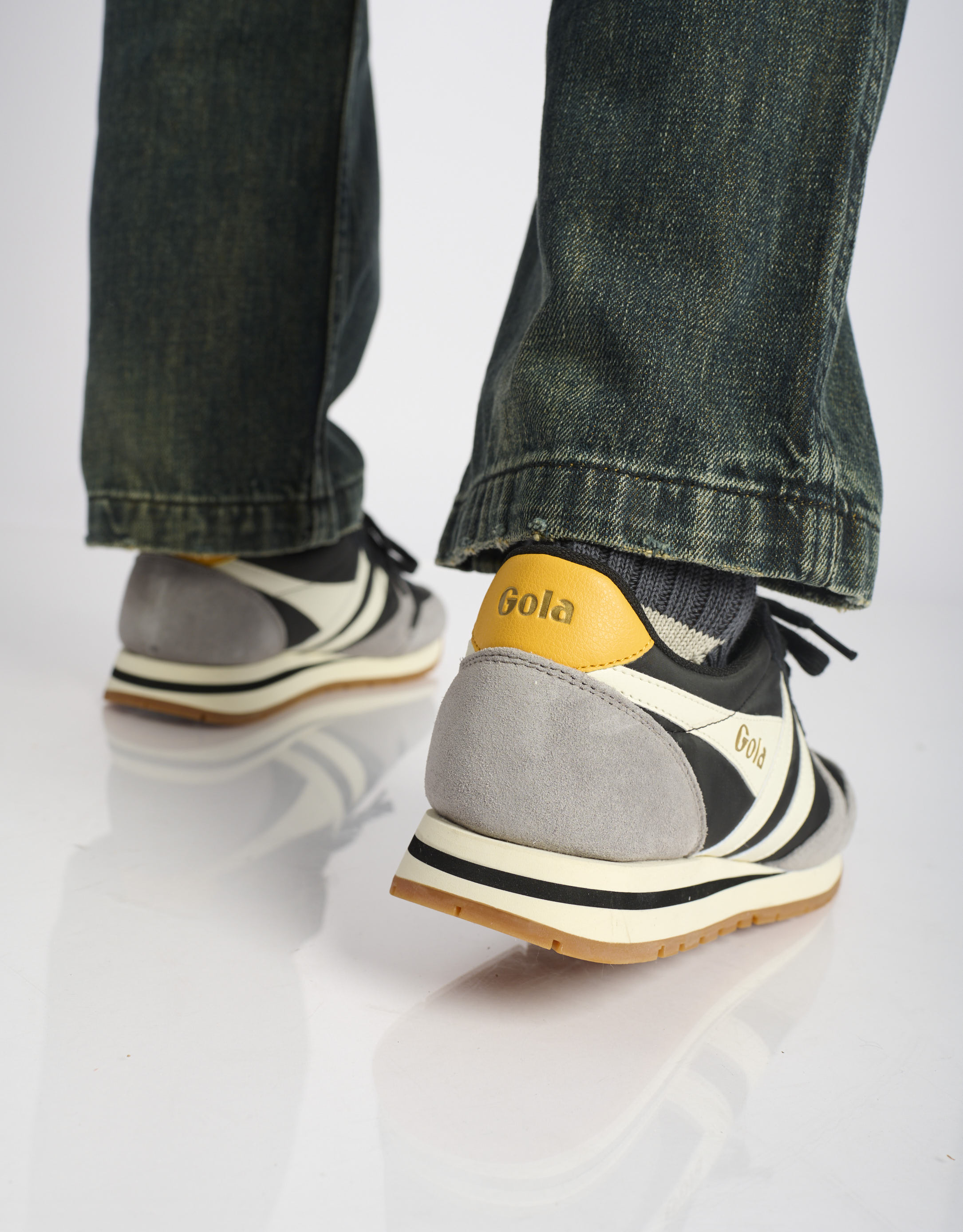 נעלי גברים - Gola - סניקרס DAYTONA CHUTE - שחור אפור4