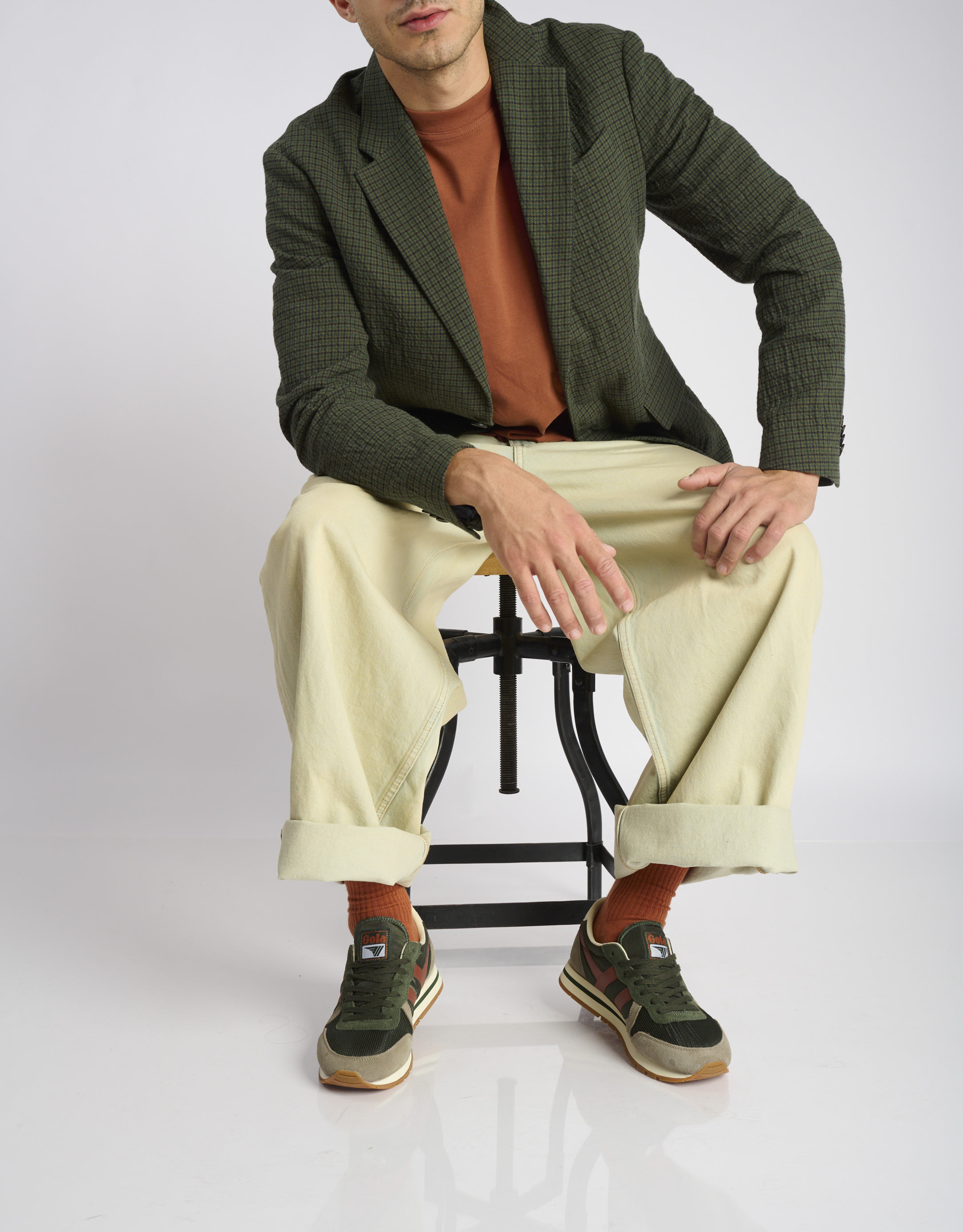 נעלי גברים - Gola - סניקרס DAYTONA - חאקי1