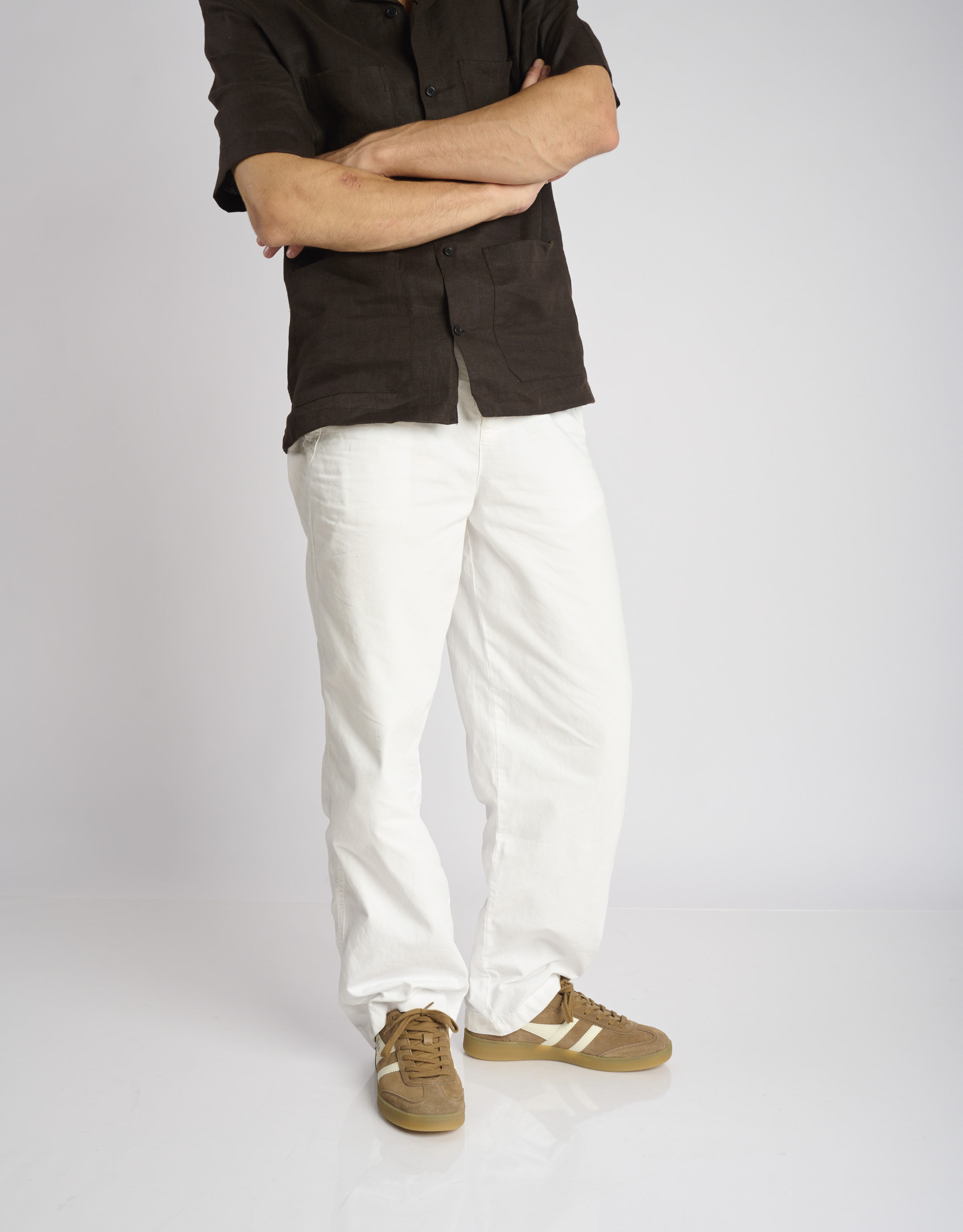 נעלי גברים - Gola - סניקרס זמש VIPER - חום בהיר3