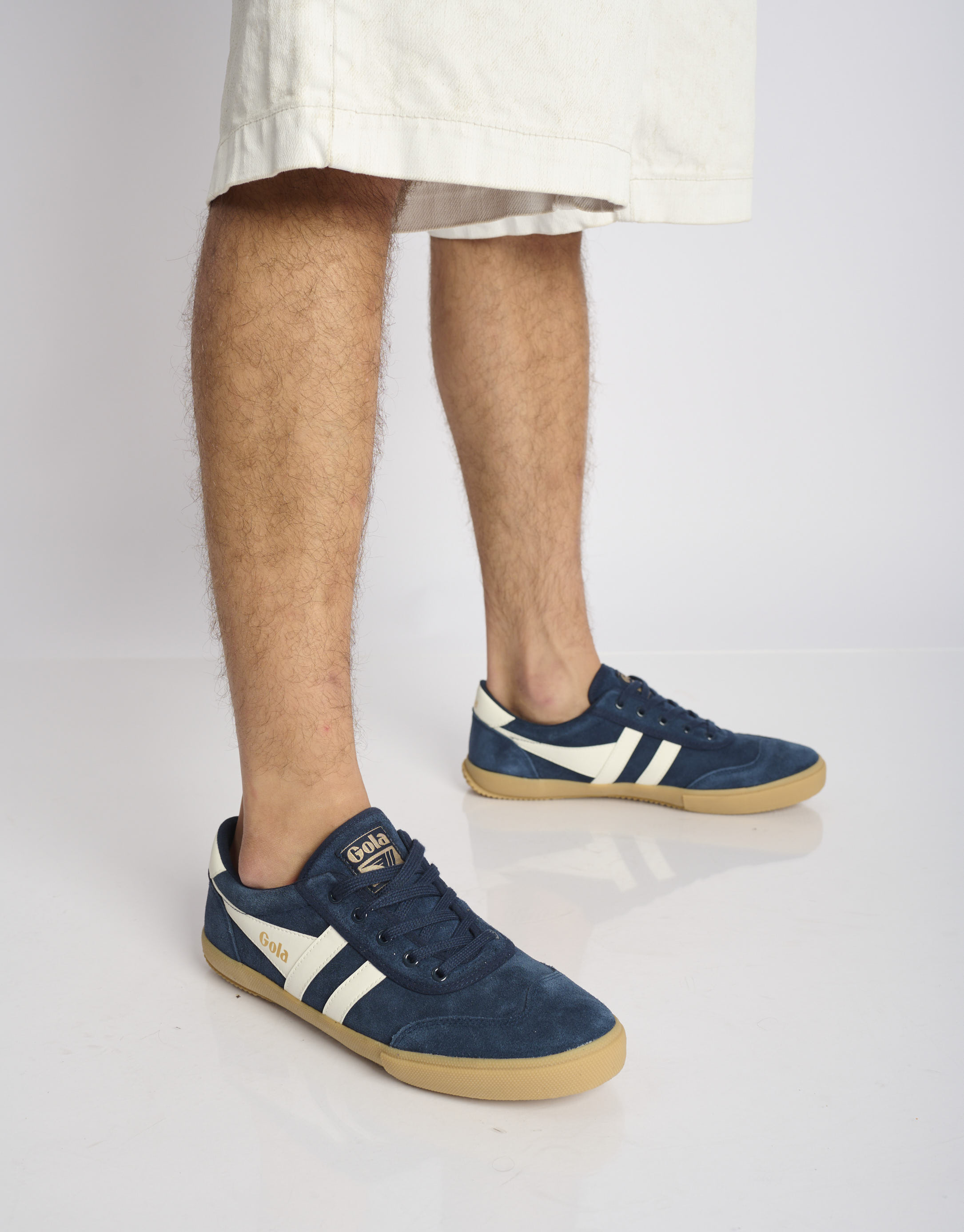 נעלי גברים - Gola - סניקרס זמש BADMINTON - כחול4