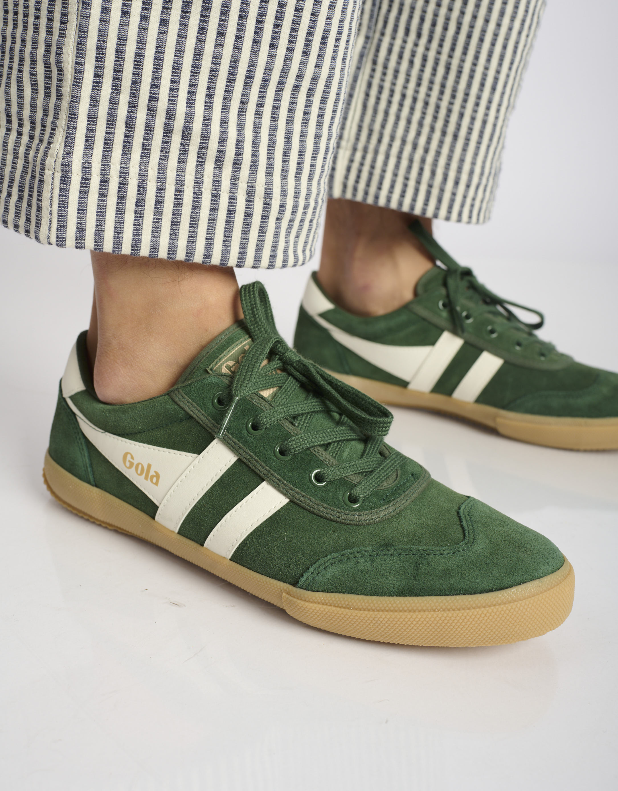 נעלי גברים - Gola - סניקרס זמש BADMINTON - ירוק4