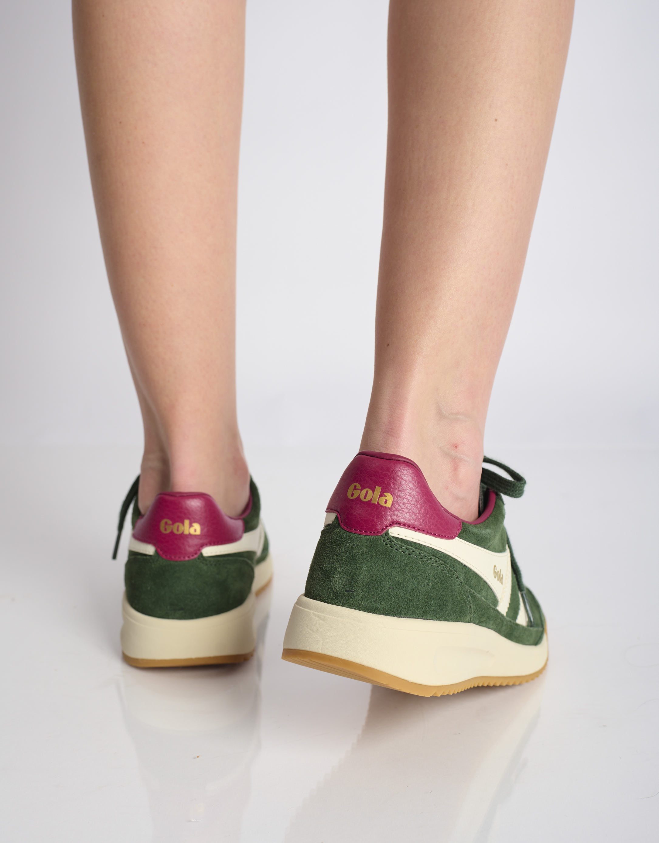 נעלי נשים - Gola - סניקרס זמש  TORNADO 88 - ירוק3