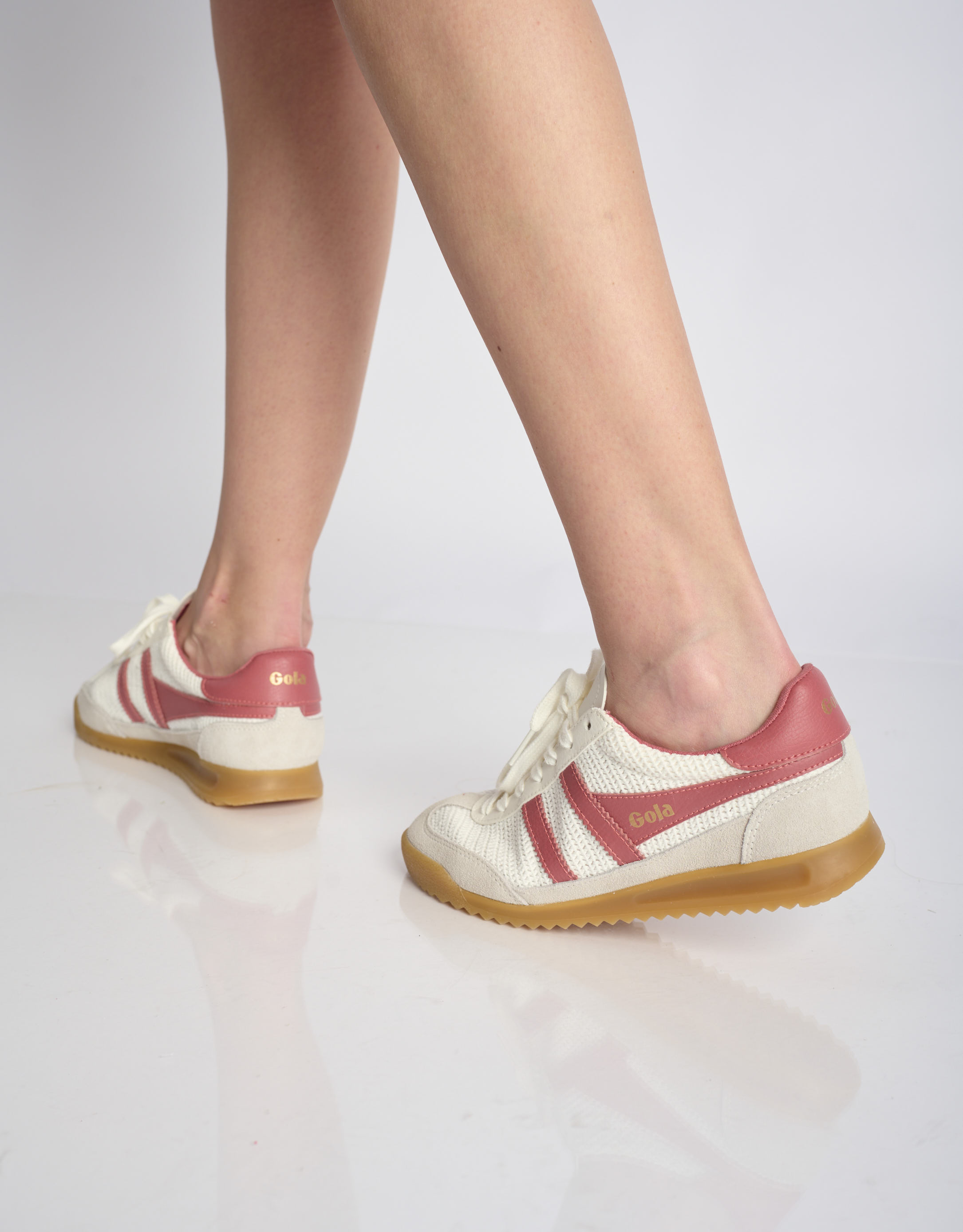 נעלי נשים - Gola - סניקרס TORNADO ZEPHYR - לבן   ורוד4