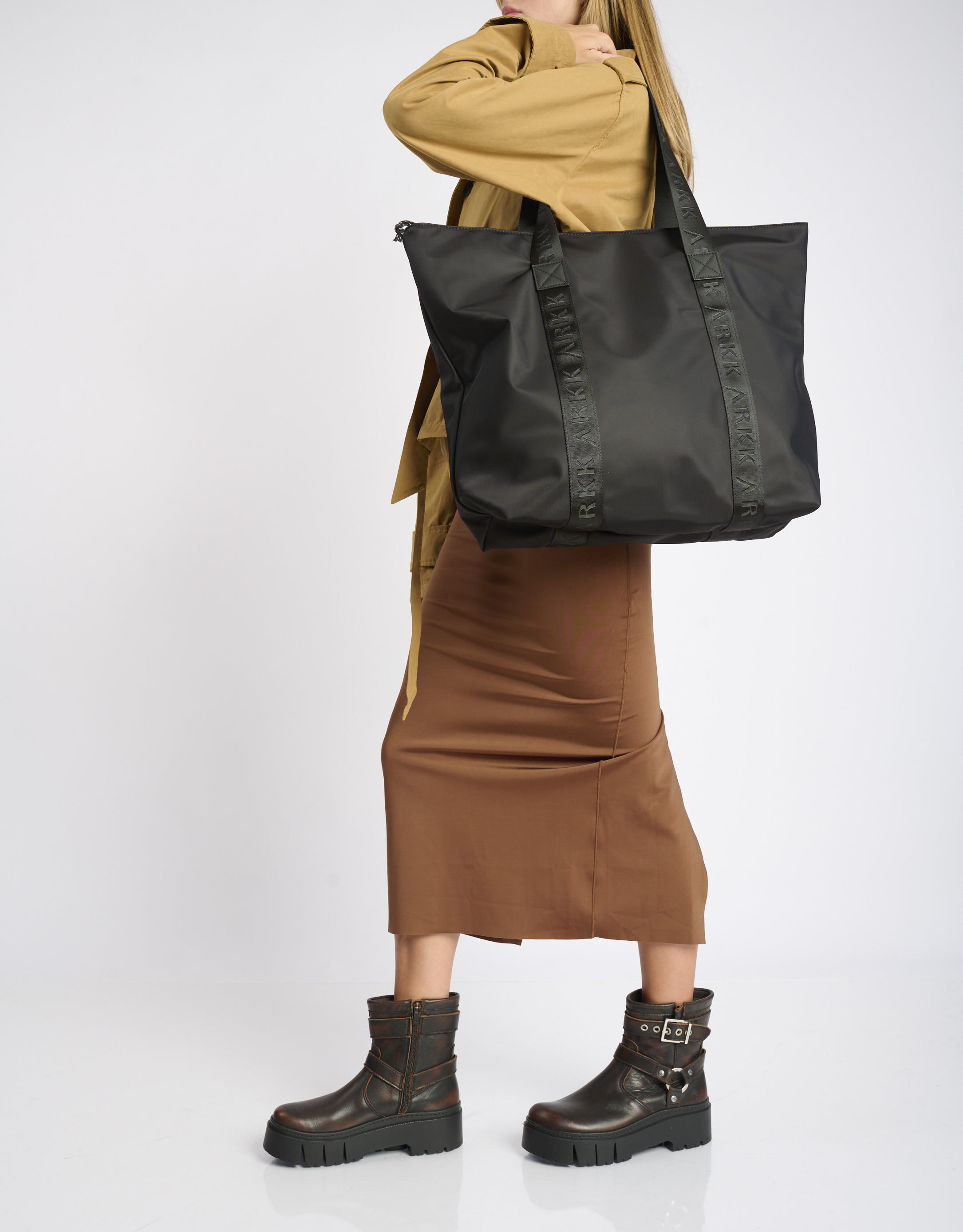 נעלי נשים - Arkk - תיק SHOPPER - שחור3