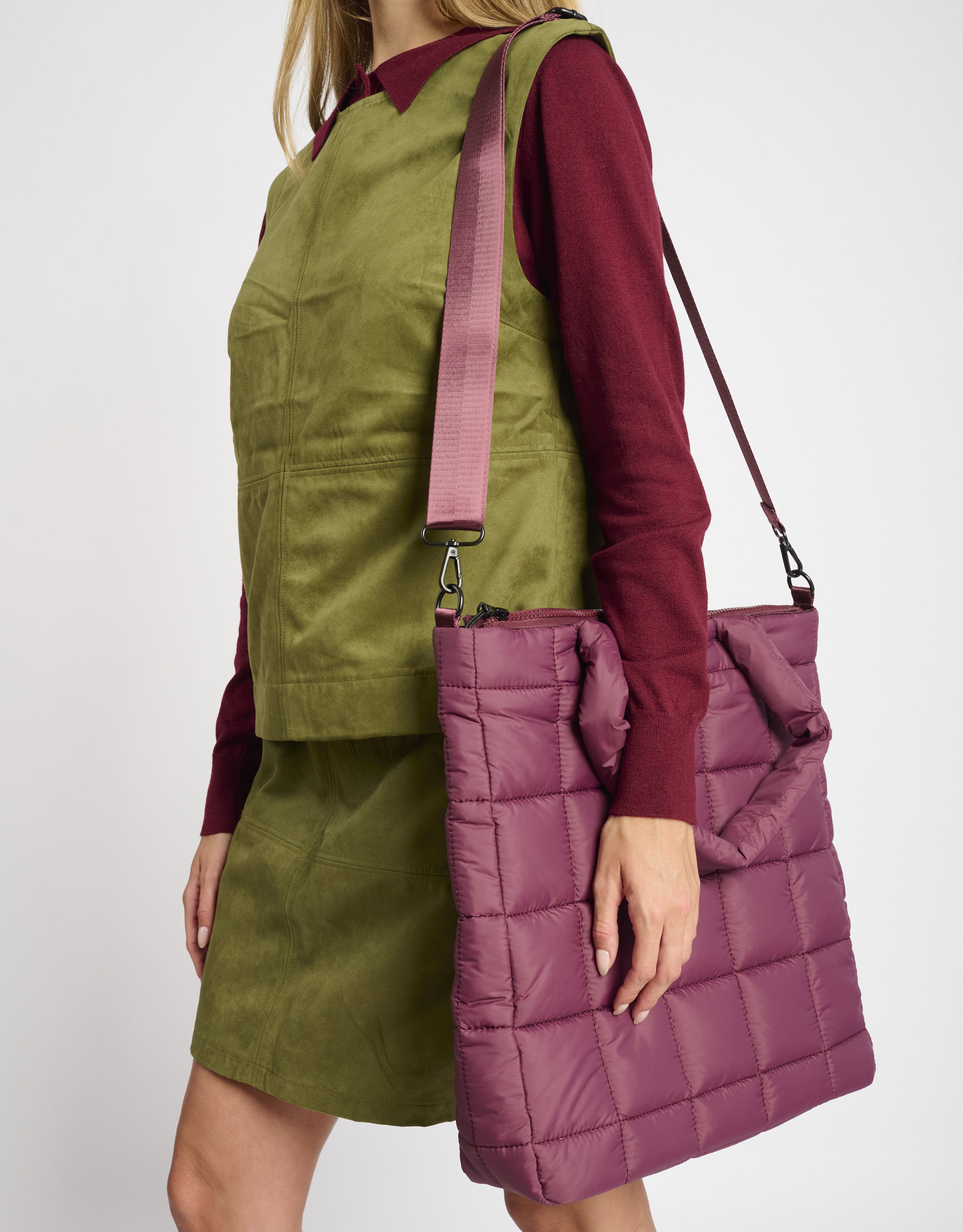 נעלי נשים - Arkk - תיק  PADDED SHOPPER - בורדו3