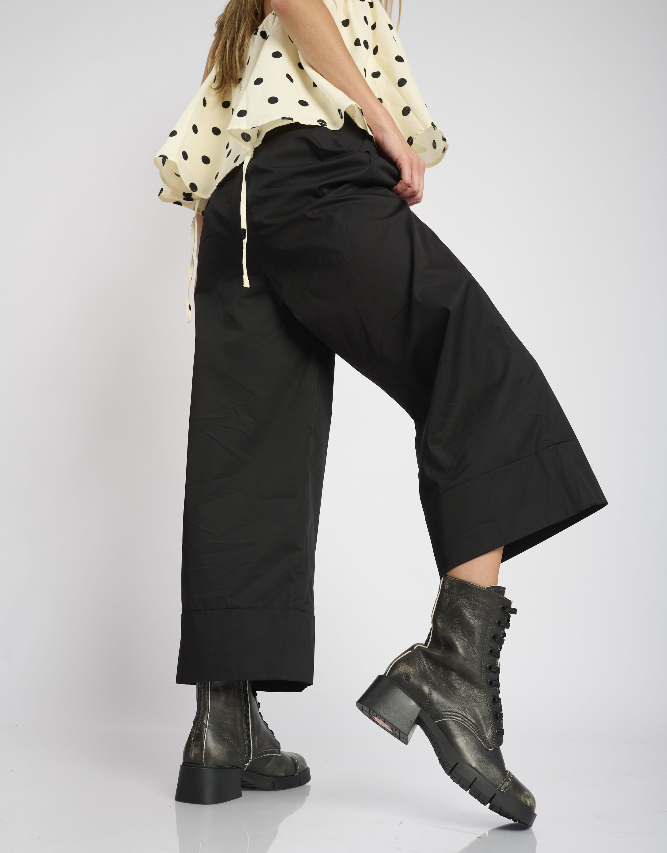 נעלי נשים - Art - מגפון שרוכים VARSOVIA - שחור מיוחד1