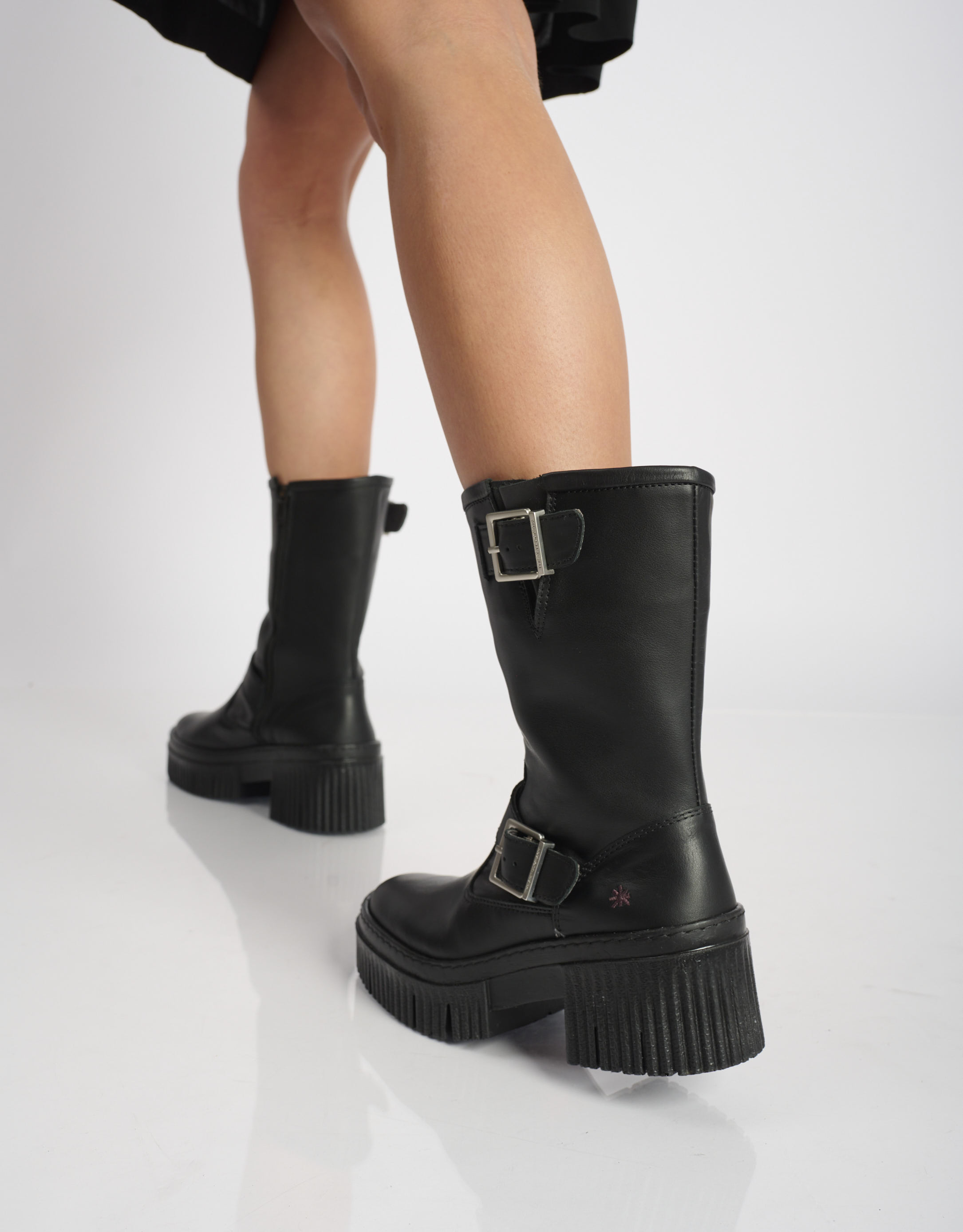 נעלי נשים - Art - מגפי פלרטפורמה YORK - שחור1