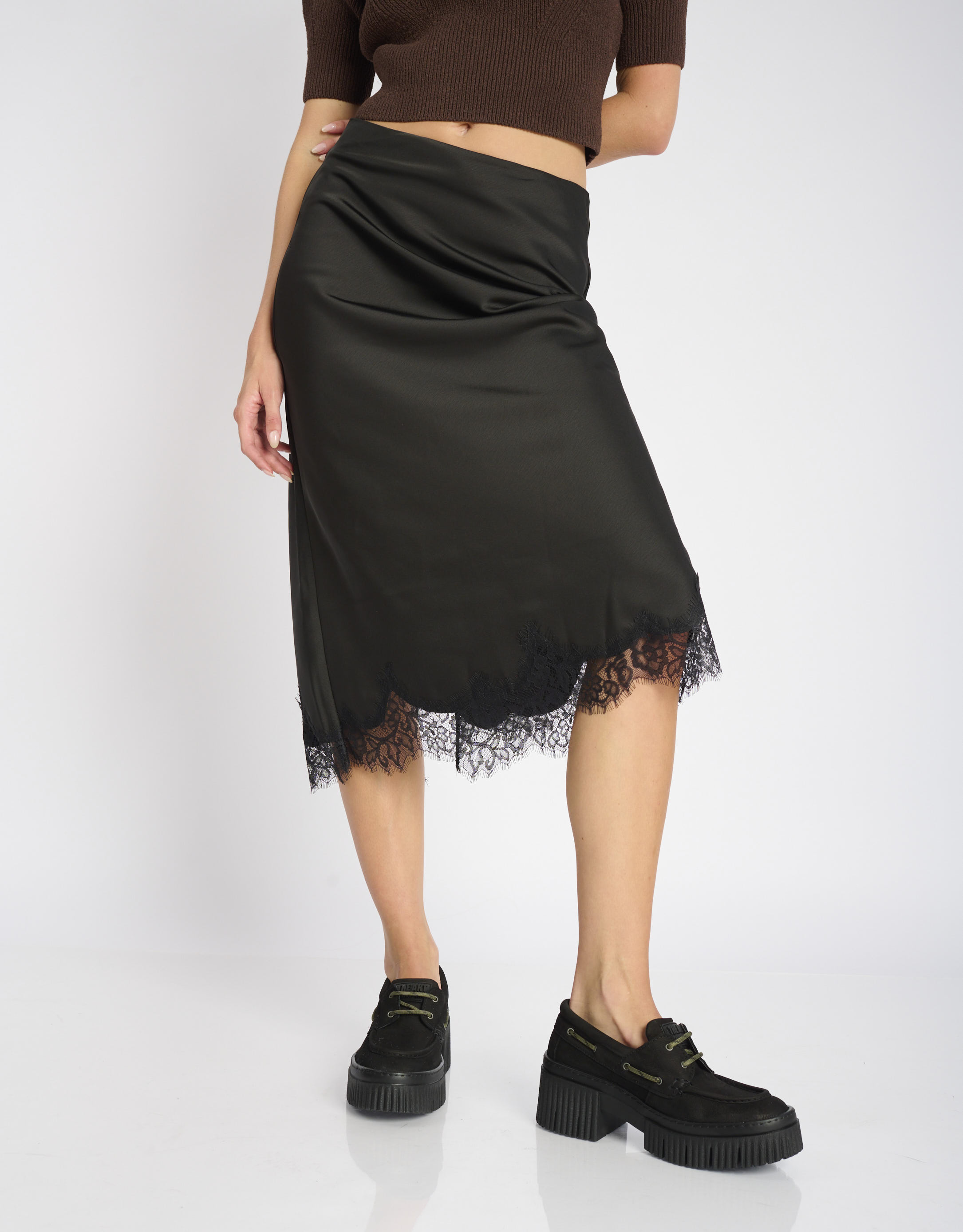 נעלי נשים - Art - נעלי מוקסין עם שרוך YORK - שחור4