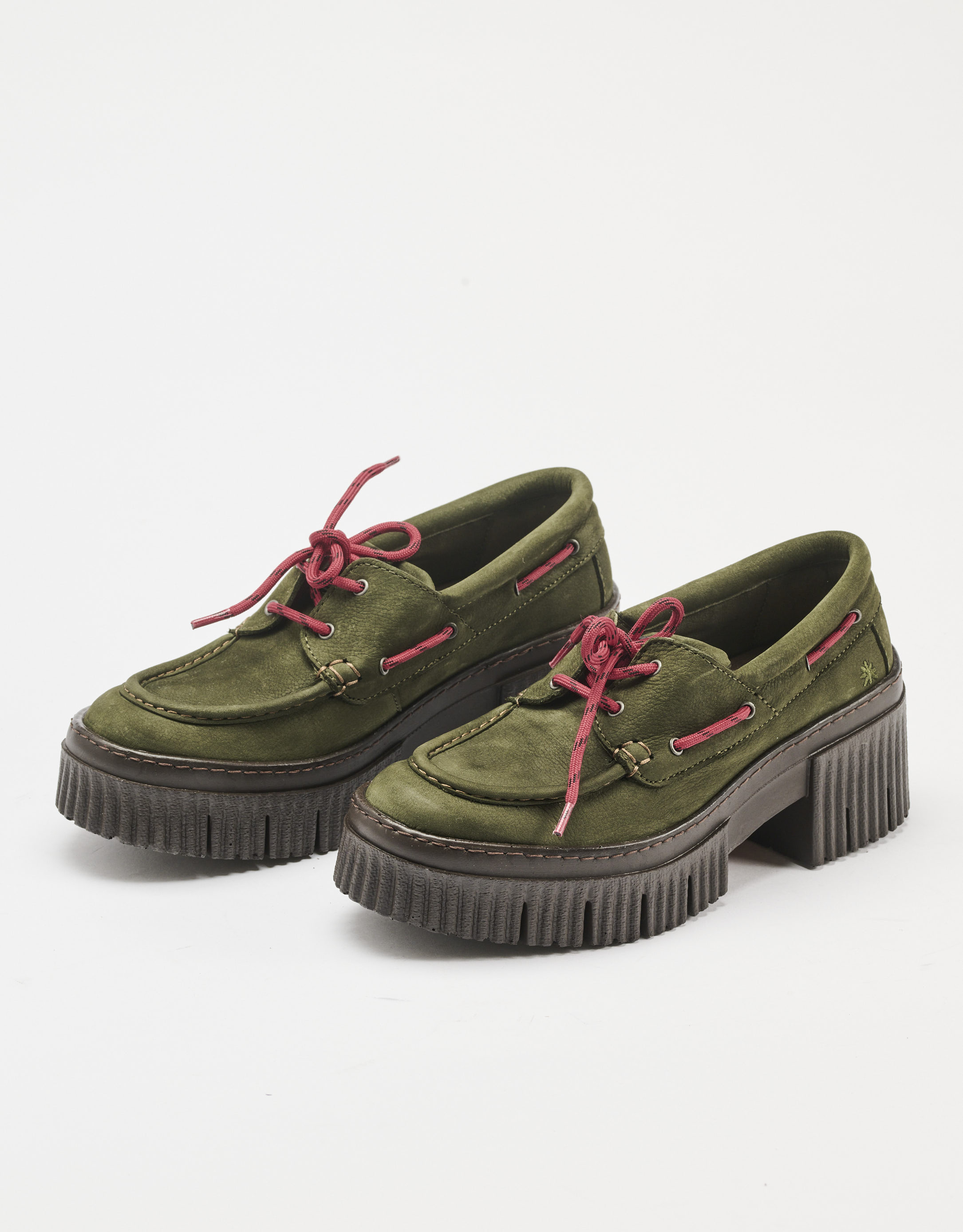 נעלי נשים - Art - נעלי מוקסין עם שרוך YORK - חאקי4