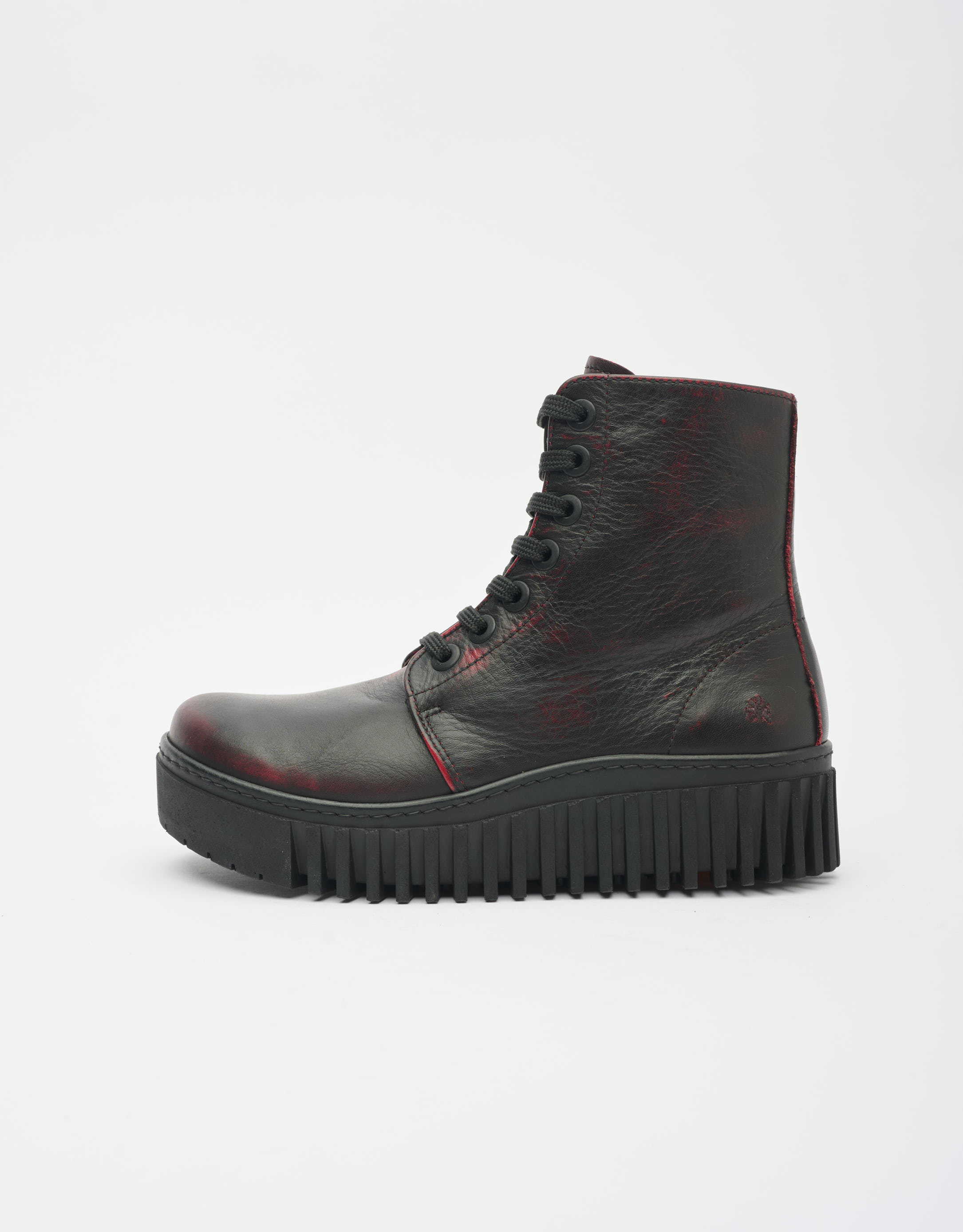 נעלי נשים - Art - מגפון שרוכים BRIGHTON - בורדו2