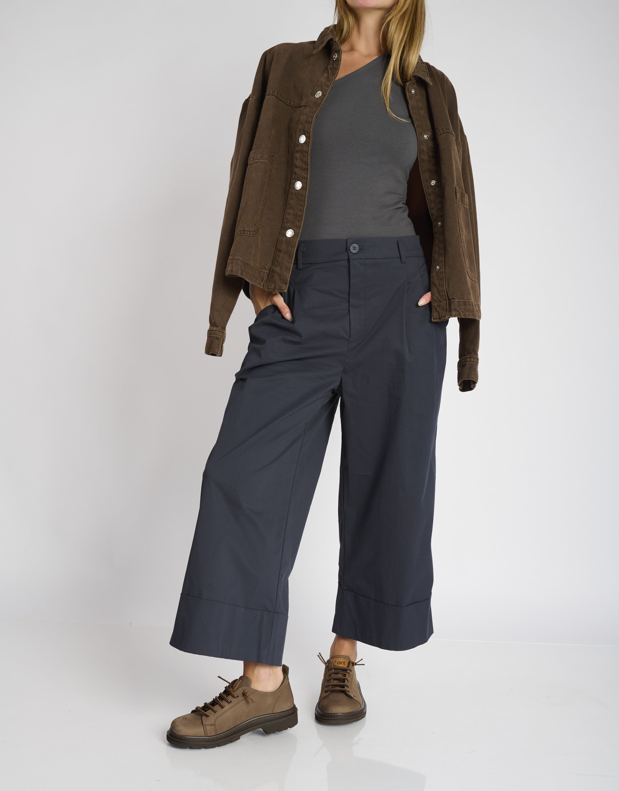 נעלי נשים - Art - נעלי עור BIRMINGHAM - חום1