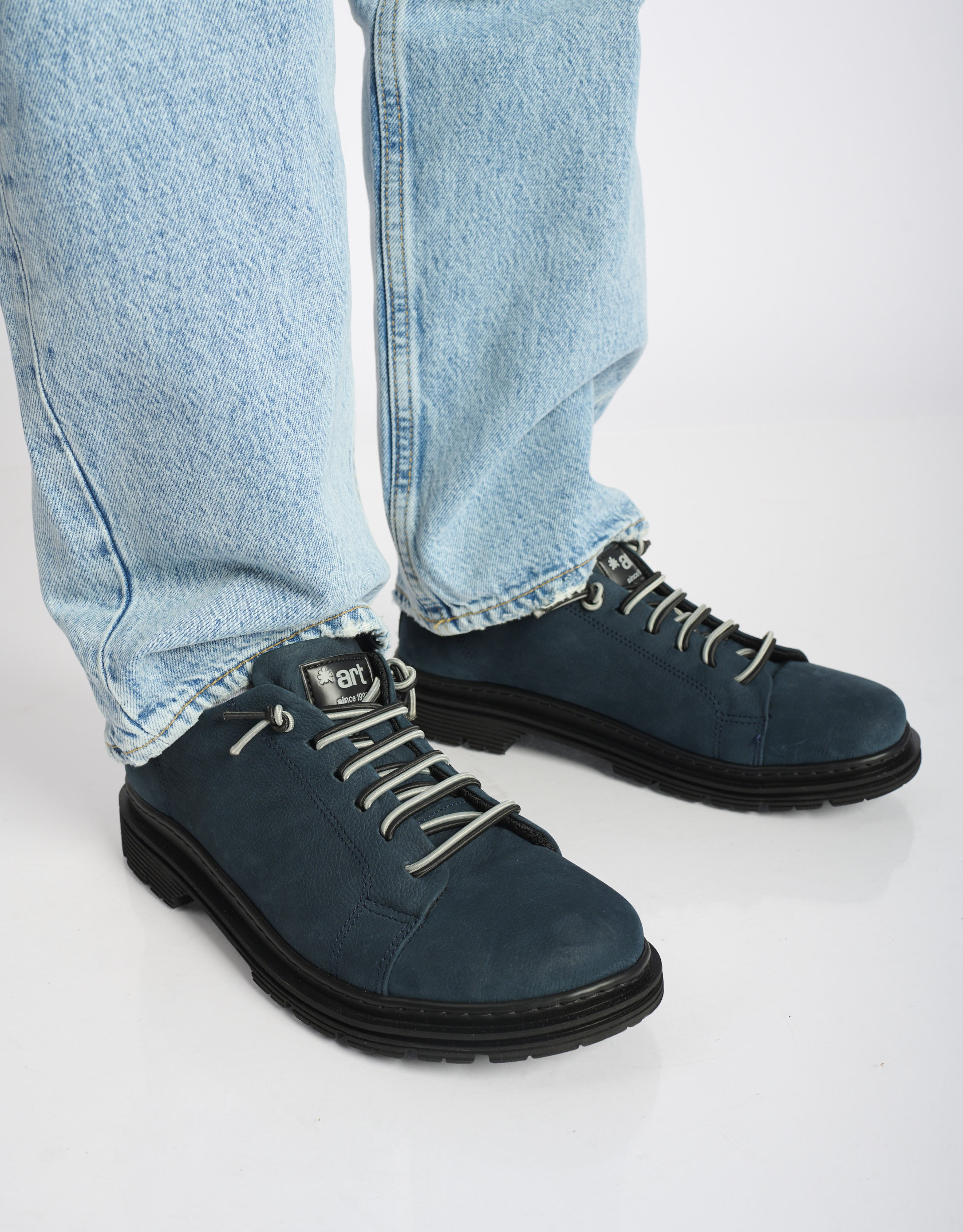 נעלי גברים - Art - נעלי עור BIRMINGHAM - כחול3