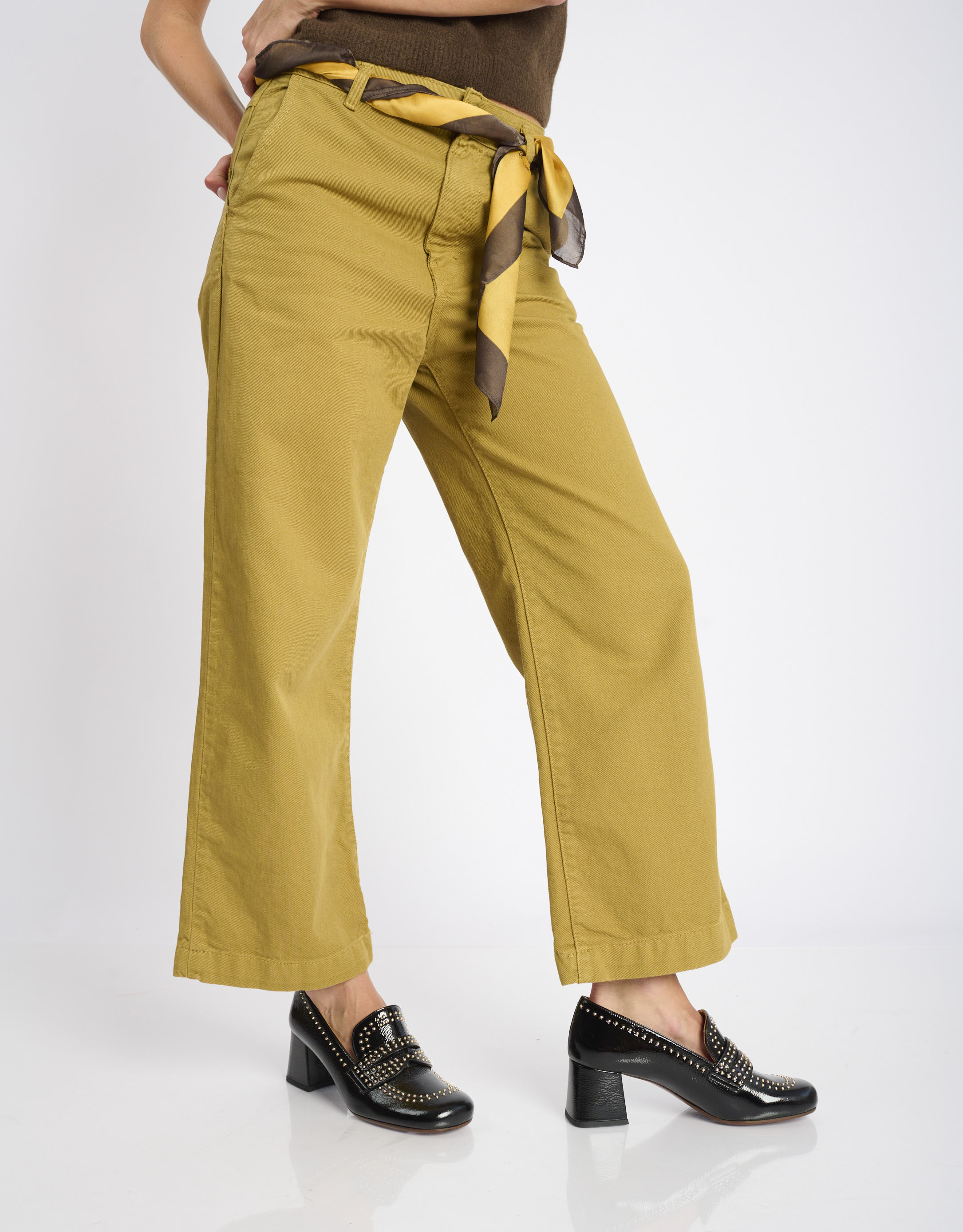 נעלי נשים - Chie Mihara - נעלי מוקסין עם עקב MULEAH - שחור3