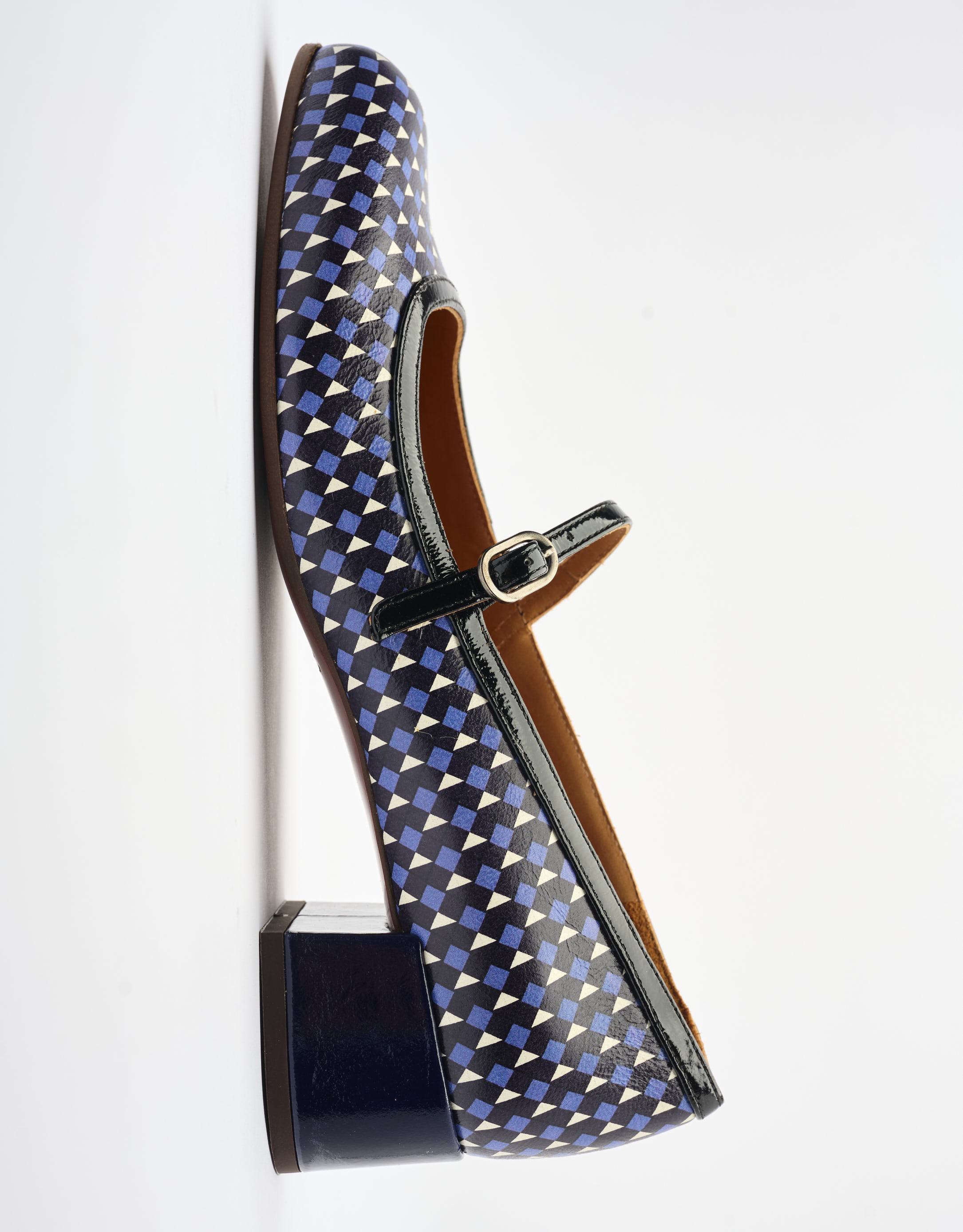 נעלי נשים - Chie Mihara - נעלי בובה עם עקב RENI - שחור כחול3