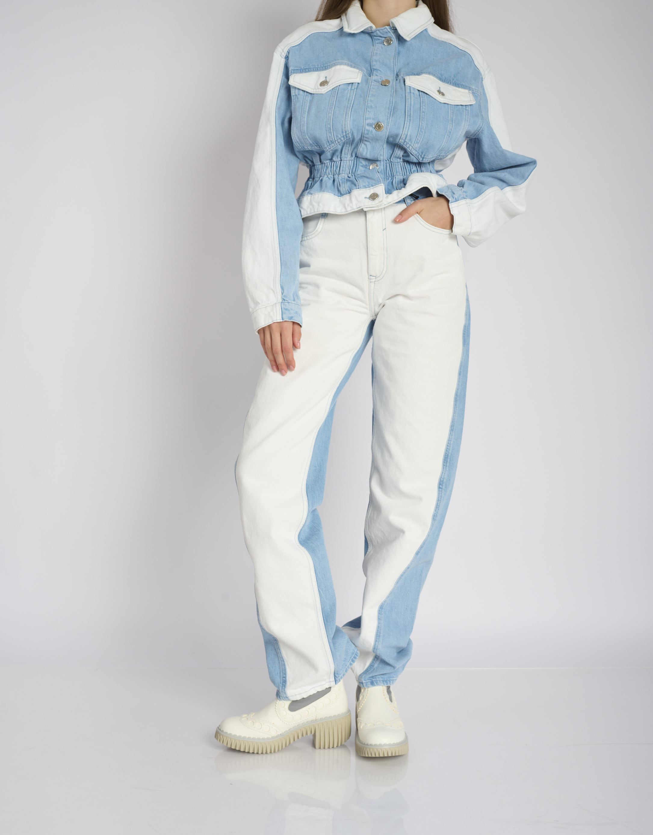 נעלי נשים - 4CCCCEES - מגפוני עור PLITA CILLO - לבן2