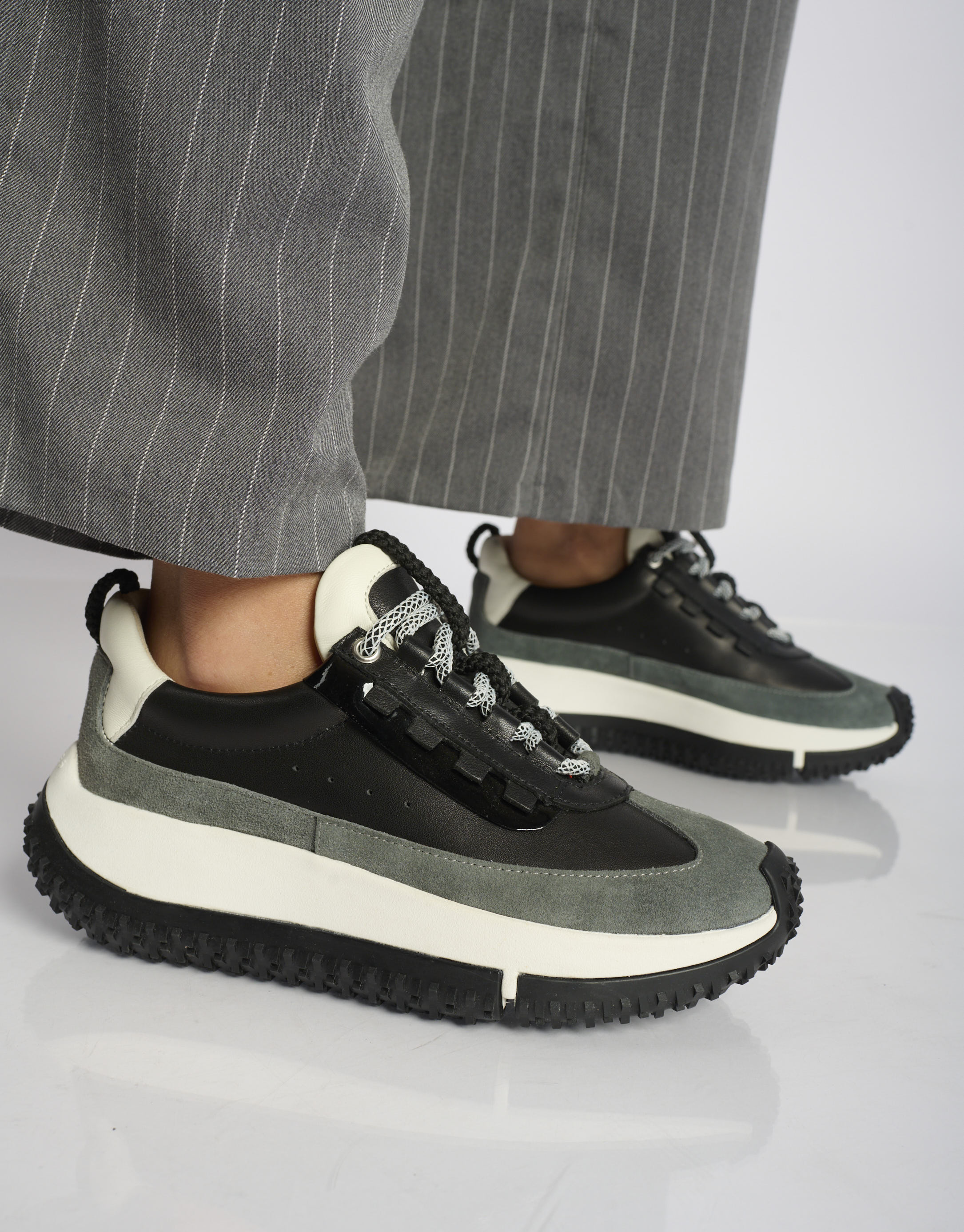 נעלי נשים - 4CCCCEES - סניקרס KAPOK PINTO - שחור3