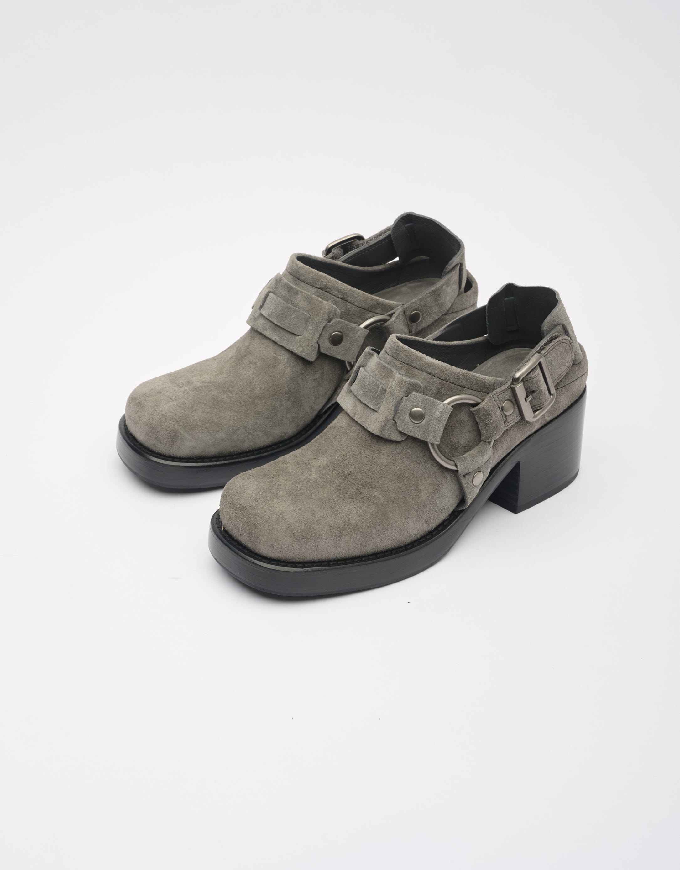 נעלי נשים - Jeffrey Campbell - נעלי זמש REFLECTED - אפור1