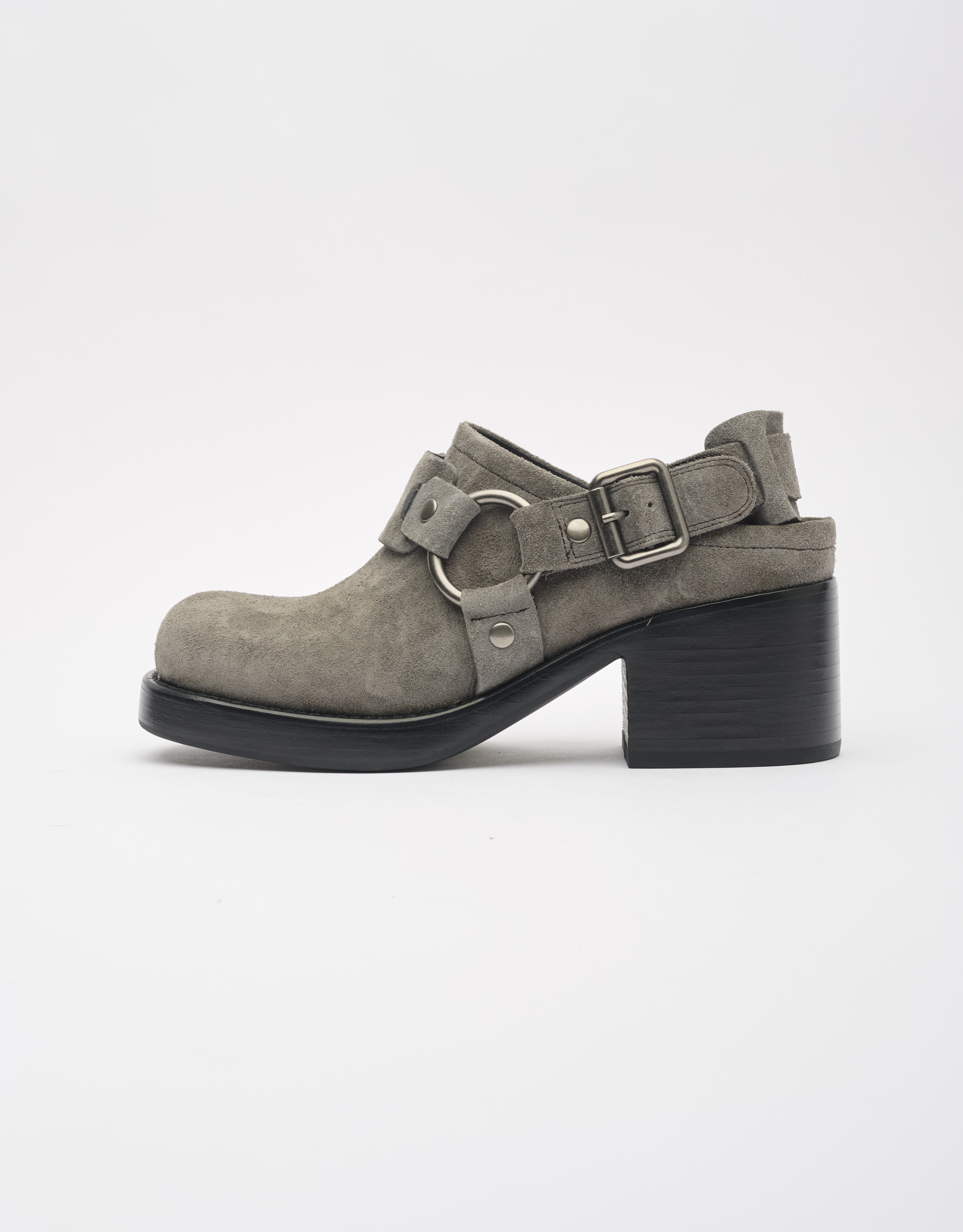 נעלי נשים - Jeffrey Campbell - נעלי זמש REFLECTED - אפור3