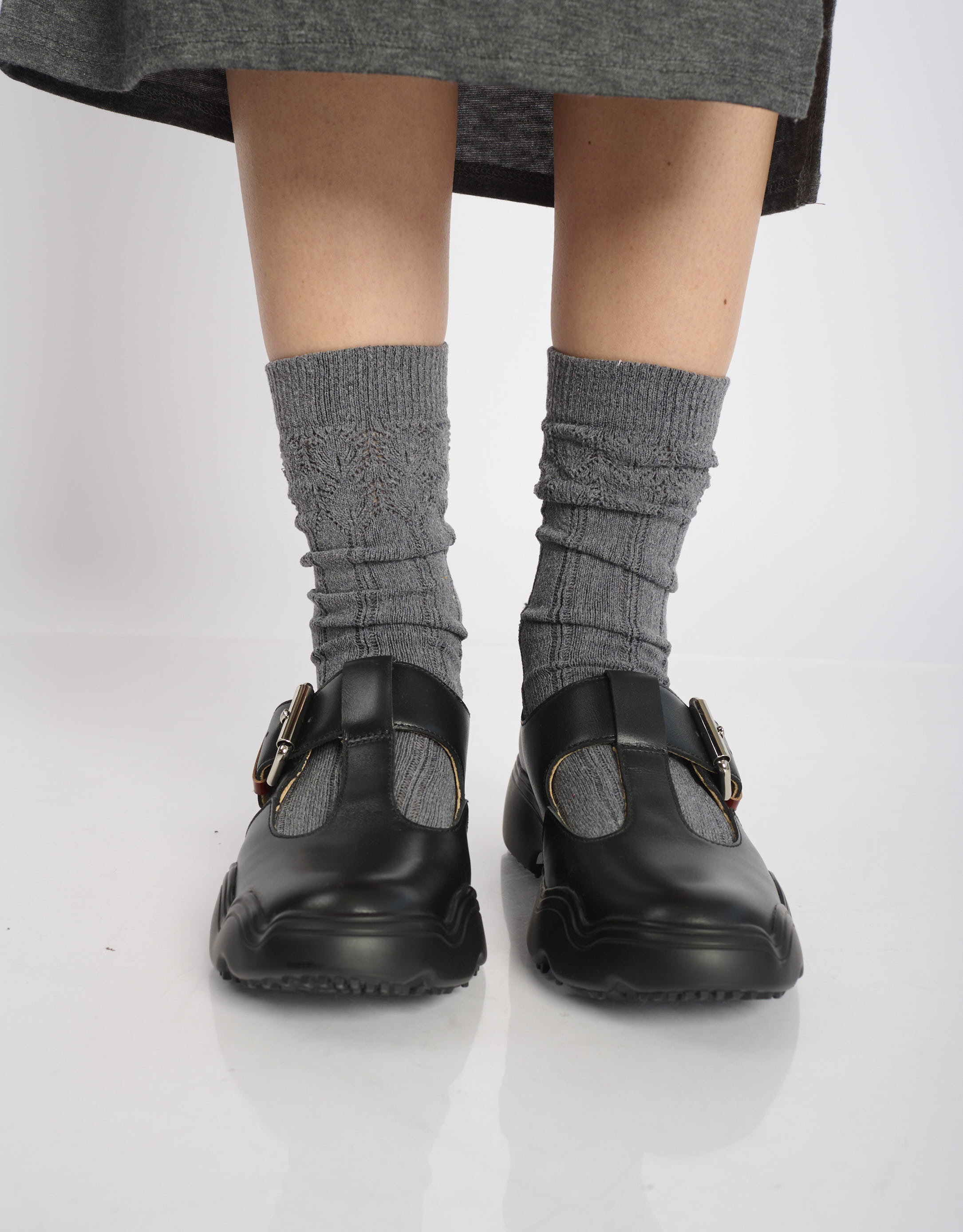 נעלי נשים - 4CCCCEES - נעלי בובה SANHO TIBA - שחור1