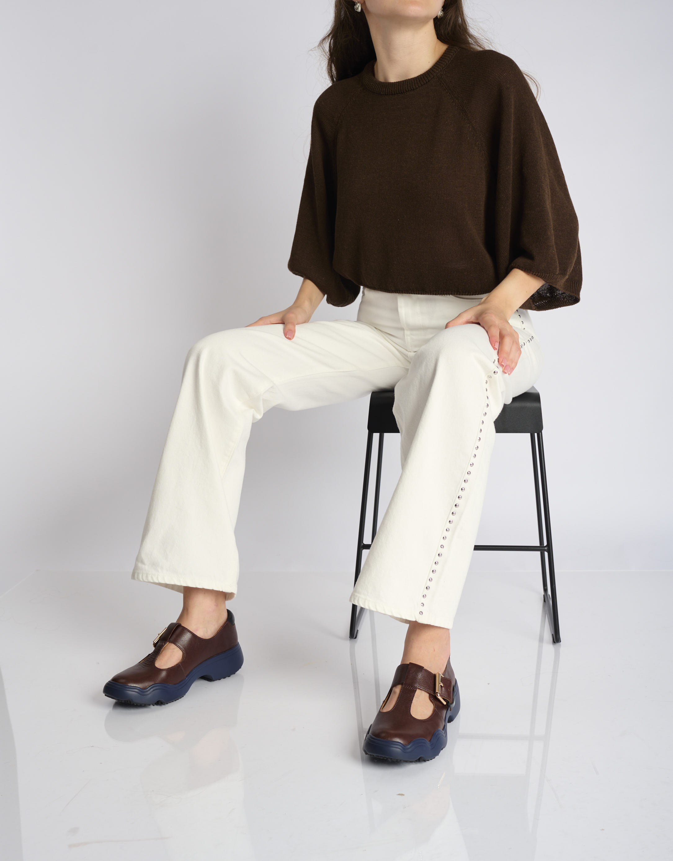 נעלי נשים - 4CCCCEES - נעלי בובה SANHO TIBA - חום3