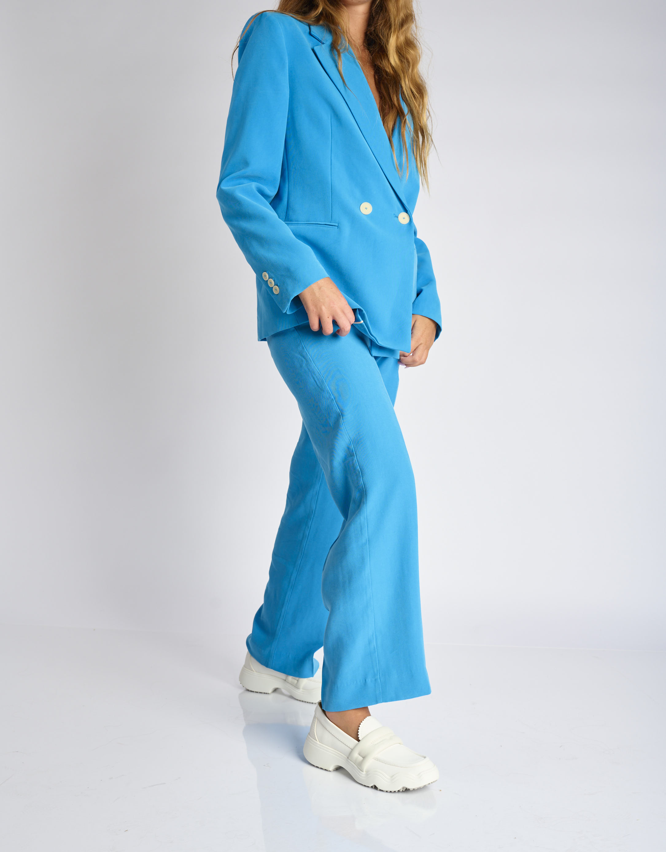 נעלי נשים - 4CCCCEES - נעלי מוקסין SANHO LOA - לבן2