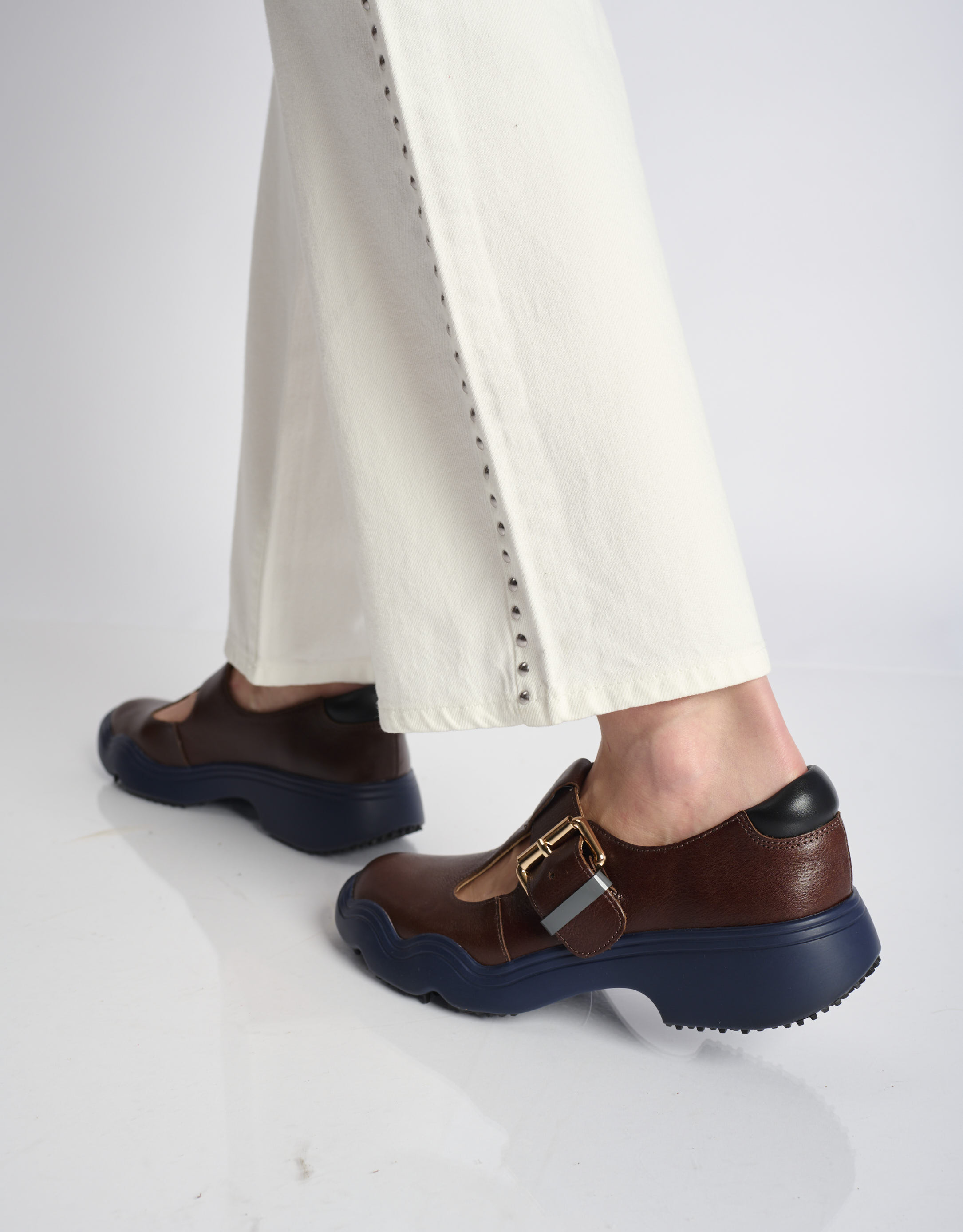 נעלי נשים - 4CCCCEES - נעלי בובה SANHO TIBA - חום4