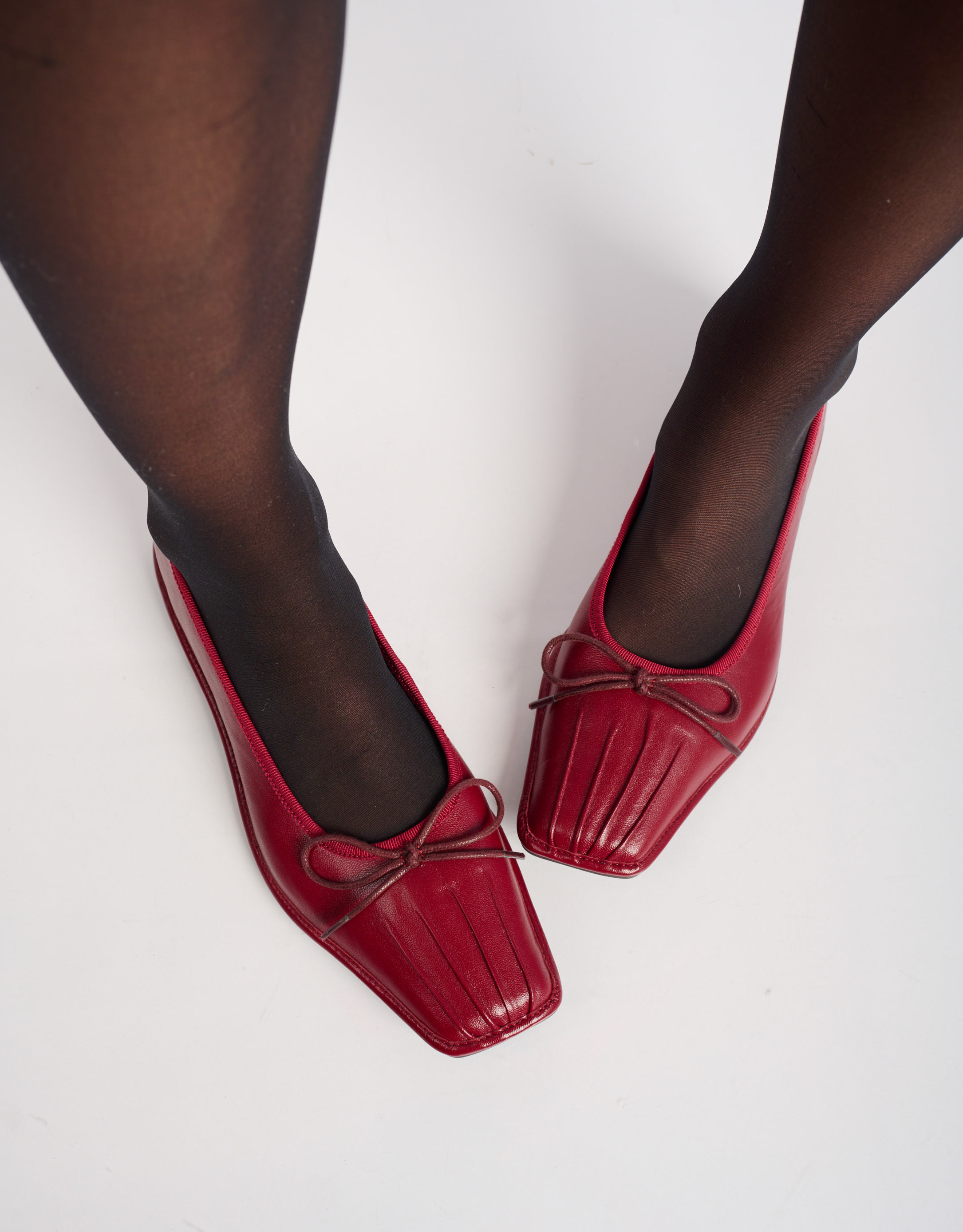 נעלי נשים - Yuko Imanishi - נעלי בלרינה DOU - בורדו2