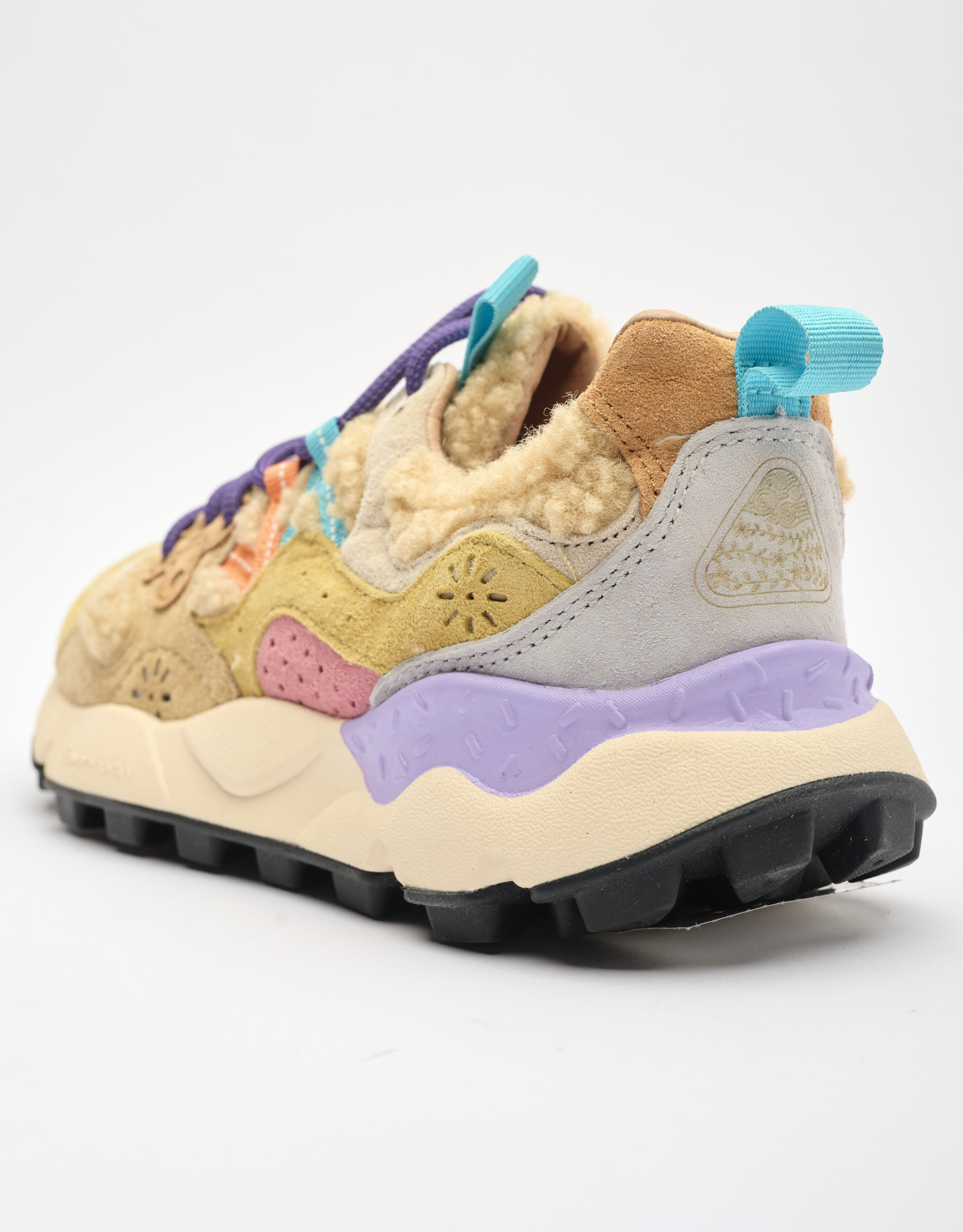 נעלי נשים - Flower Mountain - סניקרס YAMANO 3 טדי - בז'3