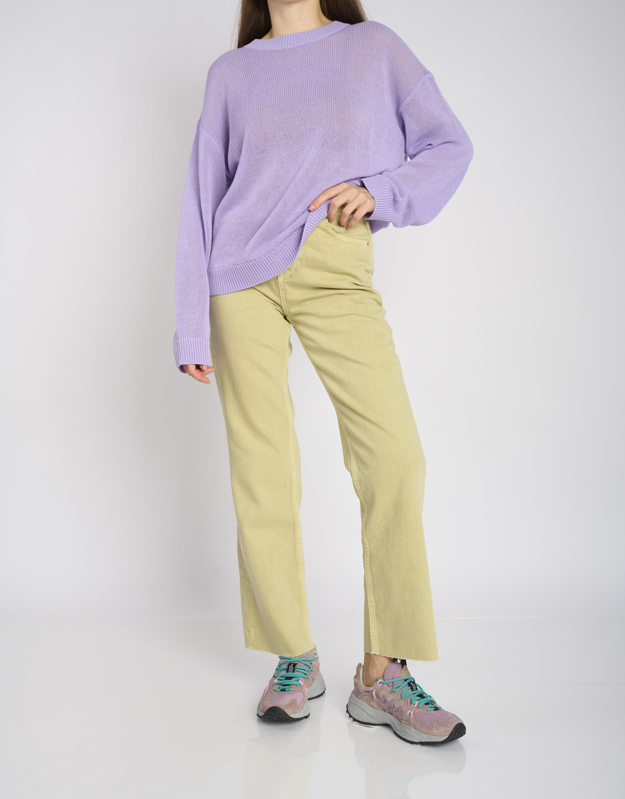 נעלי נשים - Flower Mountain - סניקרס זמש ובד YMABUSHI - לילך3