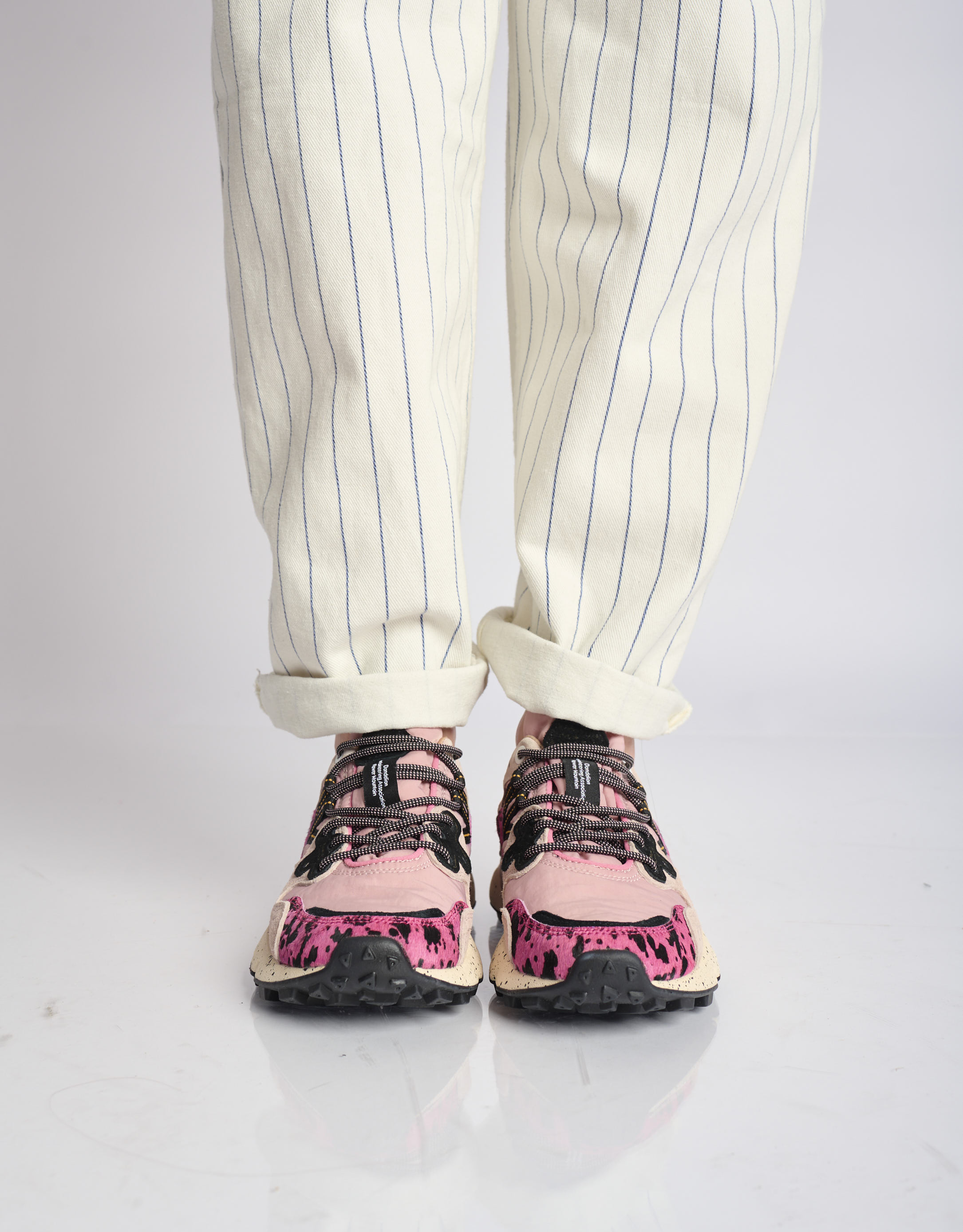 נעלי נשים - Flower Mountain - סניקרס מנומרות YAMANO - ורוד4