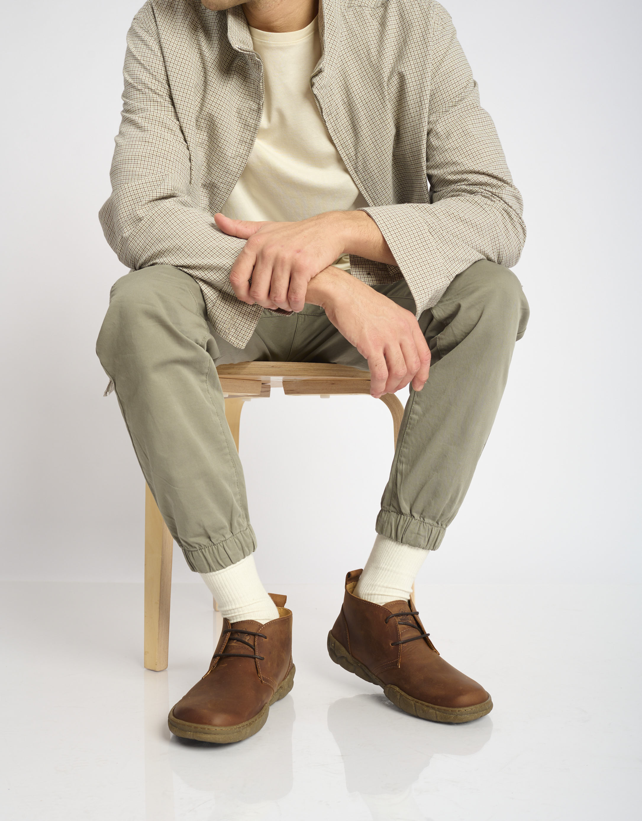 נעלי גברים - El Naturalista - נעלי עור גבוהות TURTLE - חום1