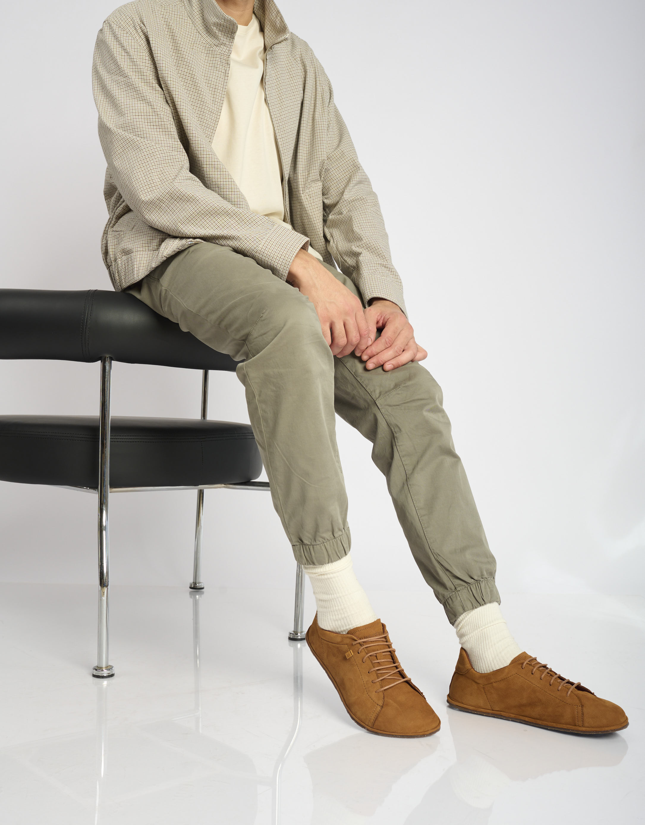 נעלי גברים - El Naturalista - נעלי עור BARE - קוניאק2